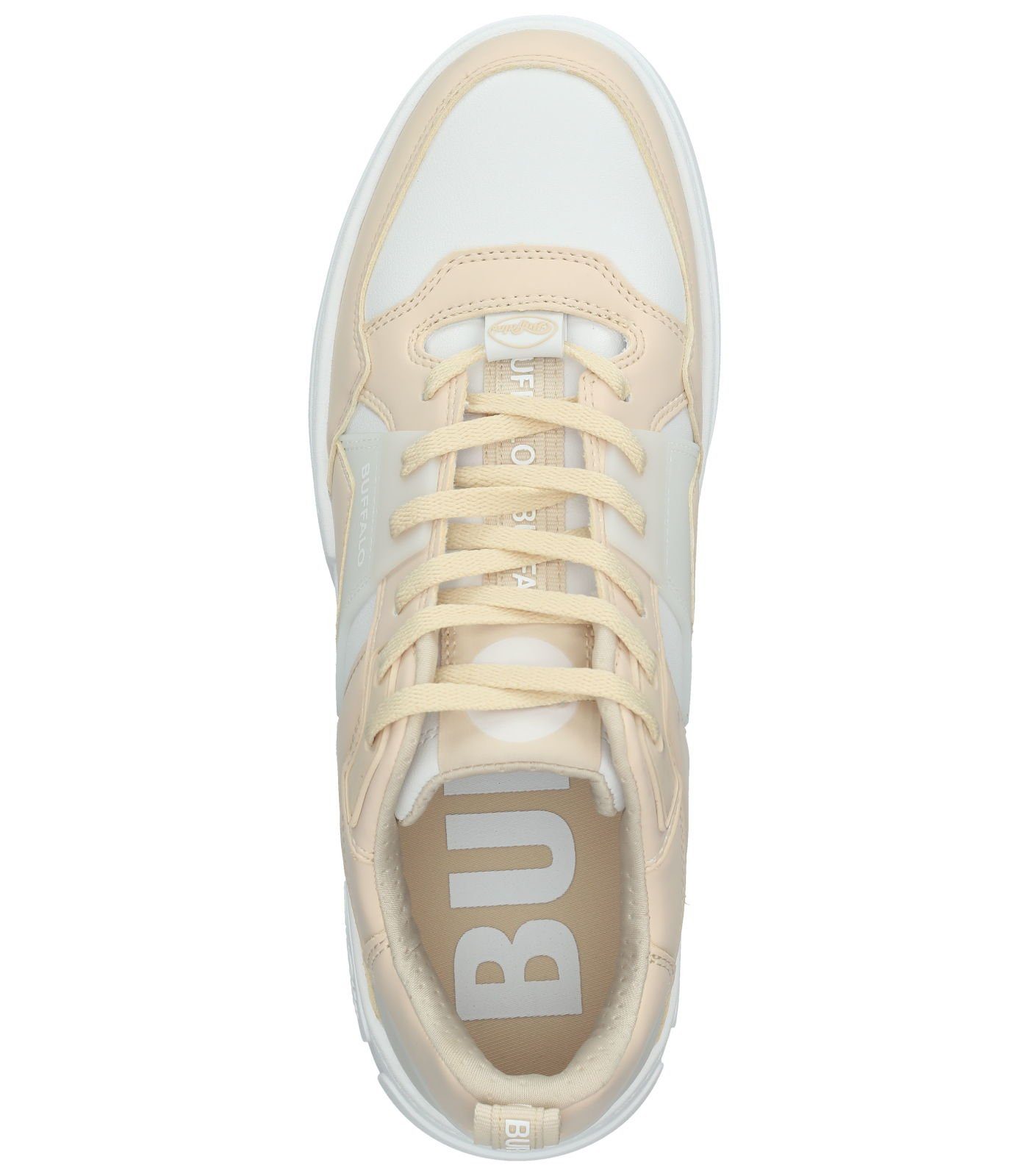 Lederimitat Buffalo Sneaker Sneaker Cream