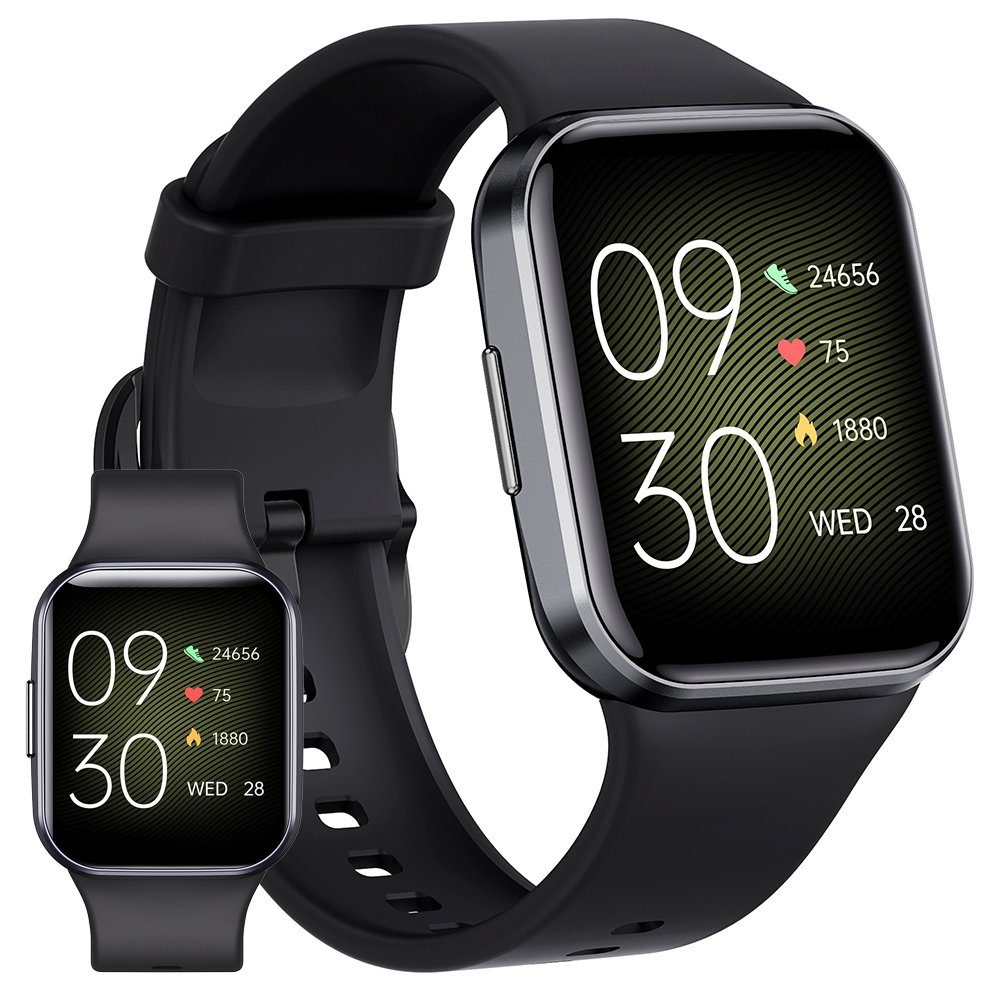 Sross Smartwatch Damen, Smartwatch Herren, Fitnessuhr mit Telefonfunktion Smartwatch (1.69
