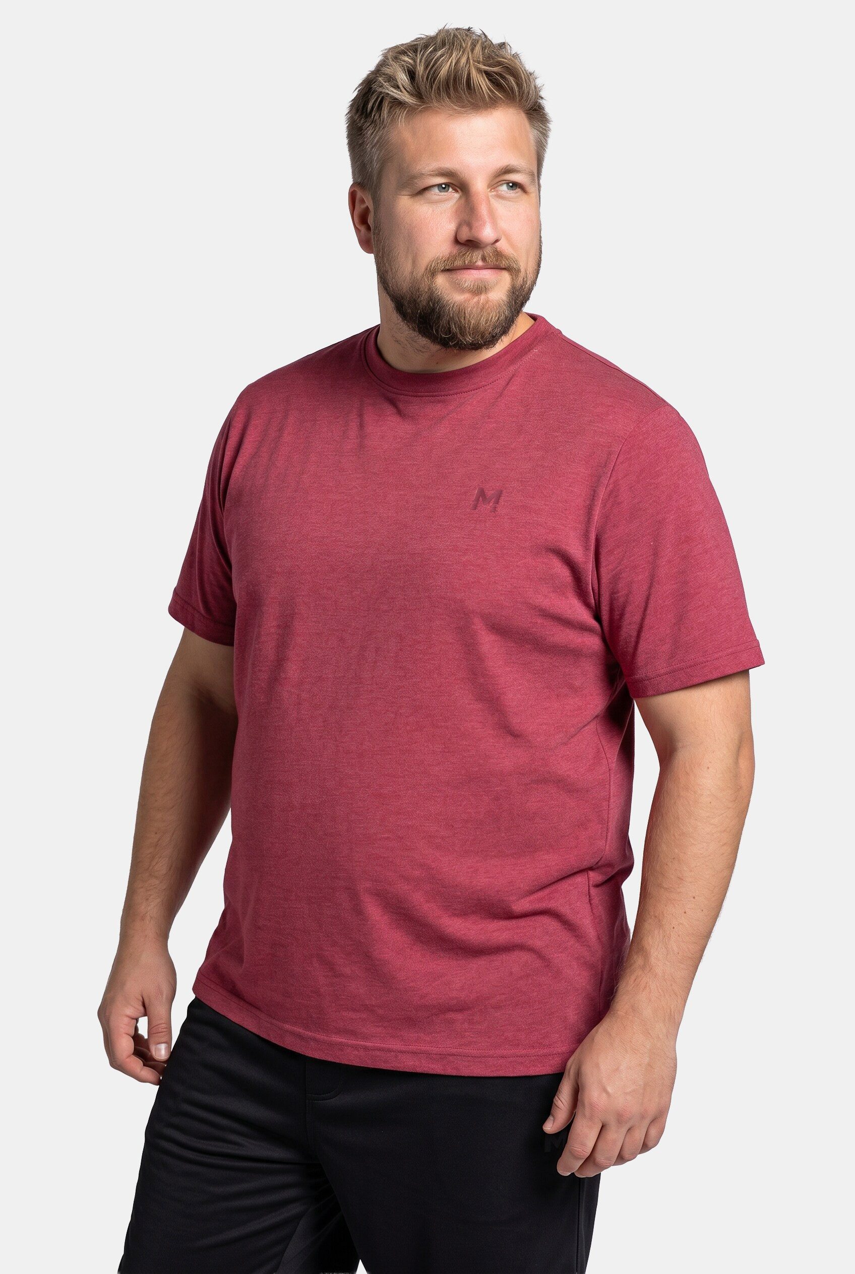 Men Plus T-Shirt T-Shirt Basic Halbarm Rundhals