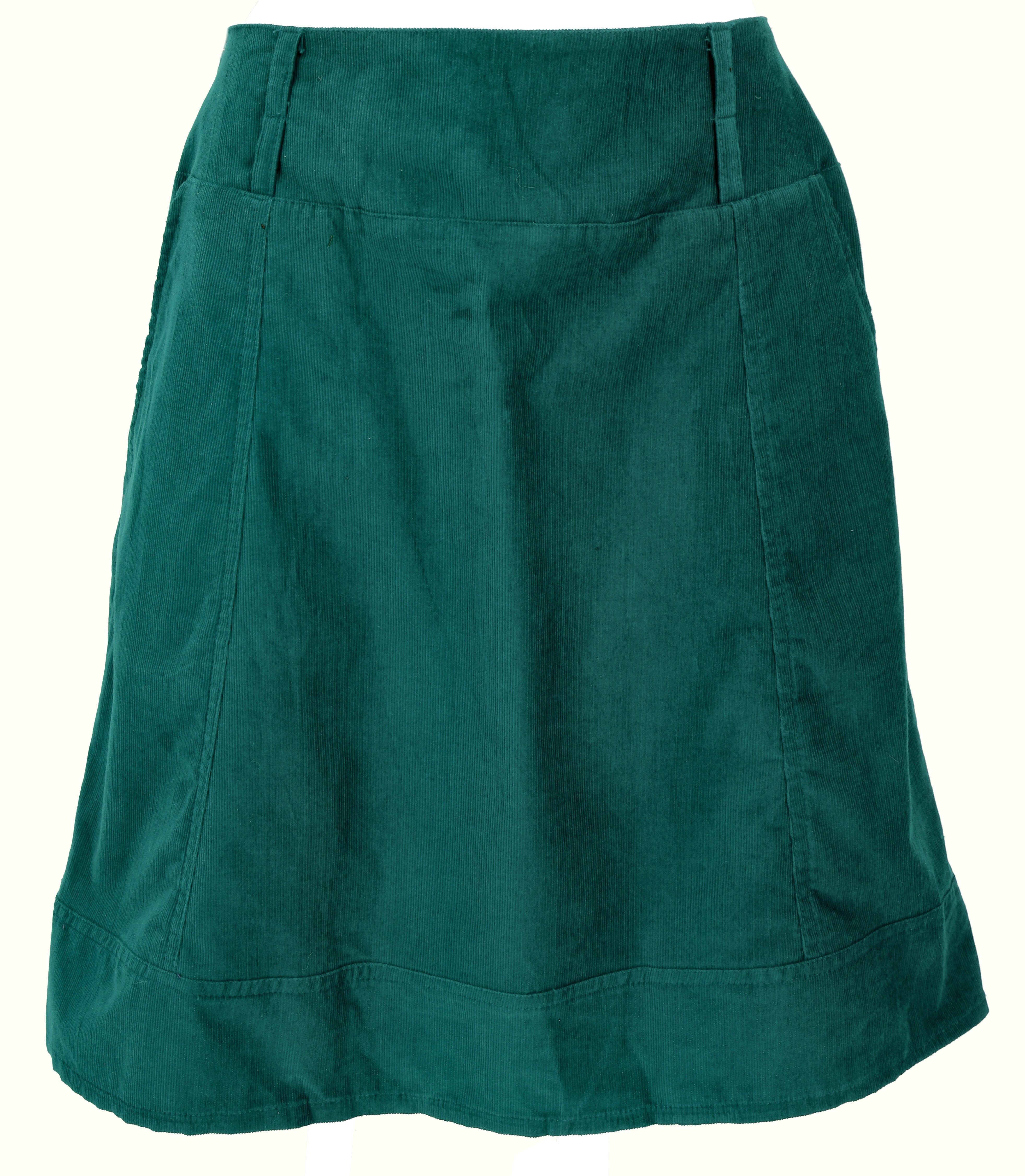 Guru-Shop Minirock Kurzer Cordrock, Minirock mit Taschen - petrol alternati günstig online kaufen