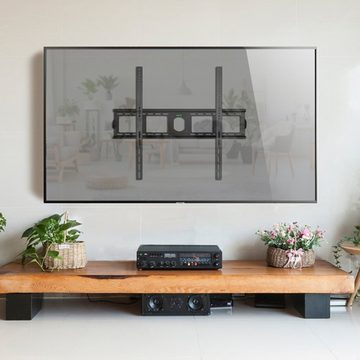 ONKRON TV Wandhalterung, TV Halterung 55"-100" fest, bis 75 kg, VESA TV-Wandhalterung, (bis 100,00 Zoll, TV Wandhalterung, TV Wandhalterung, ohne Neigung, ohne Schwenkung)