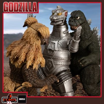 MEZCO Actionfigur Godzilla vs Mechagodzilla 3er-Set (1974) Actionfigur