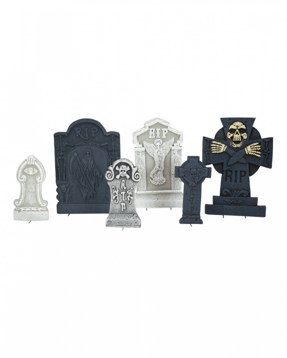 Dekoobjekt Mystic Halloween Grabstein Set 6-teilig