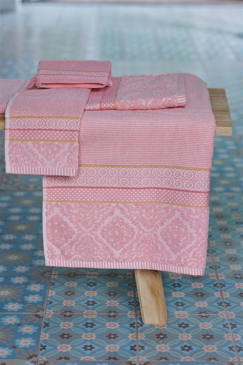 A Studio Baumwolle Set GSM, 30X50 Soft 500 100% Pink PiP Handtuch Zellige terry, Rosa (1-St) Cotton, 3