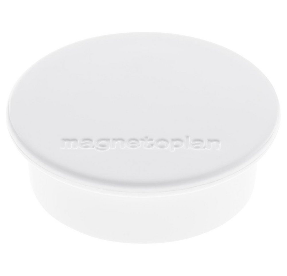 Thumbnail - magnetoplan® Magnet magnetoplan Magnet Discofix Color (x H) 40 mm x 13 mm rund Weiß 10 S