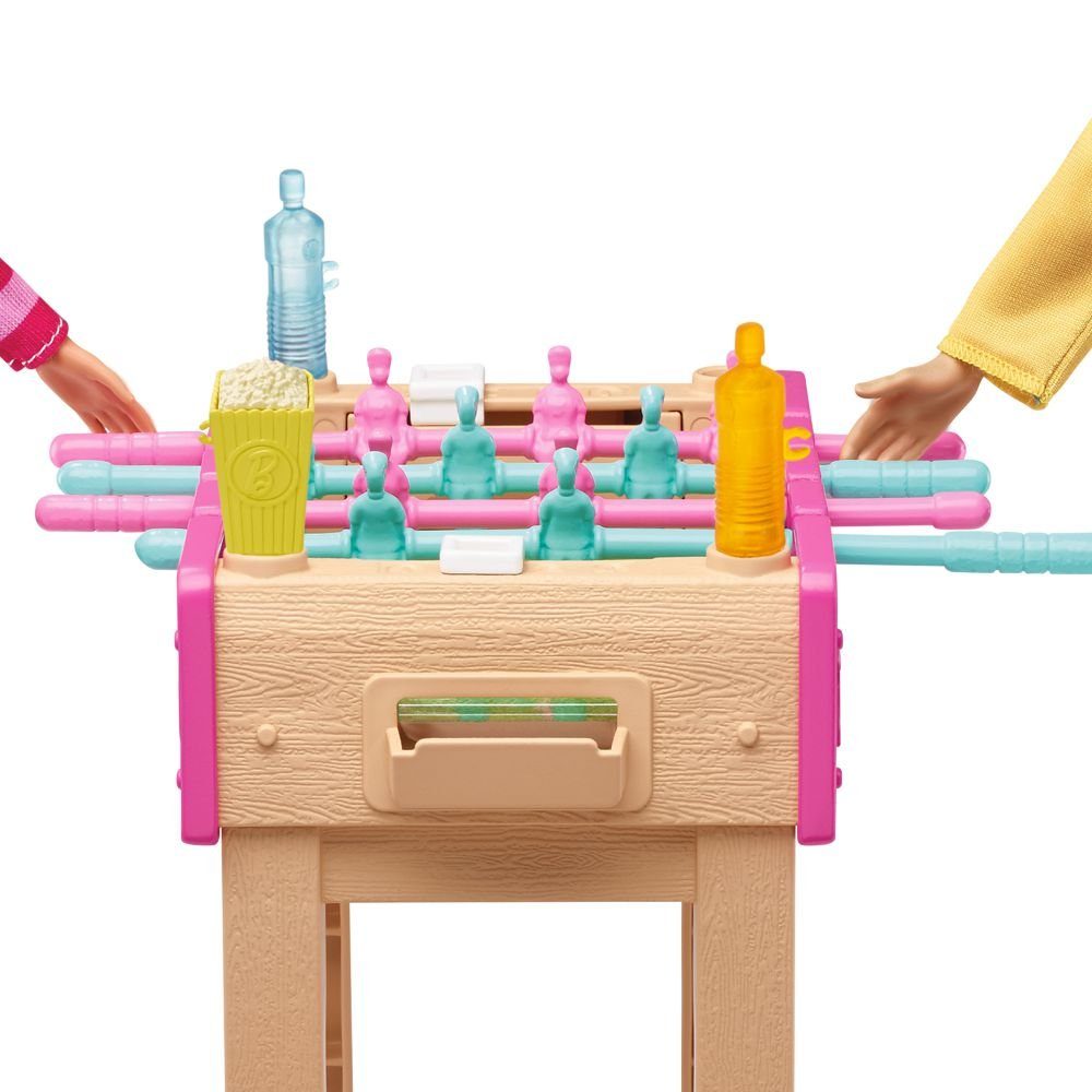 Barbie Puppenhausmöbel Barbie Tischfußball-Spiel Mattel Möbel Spiel-Set Ein günstig online kaufen