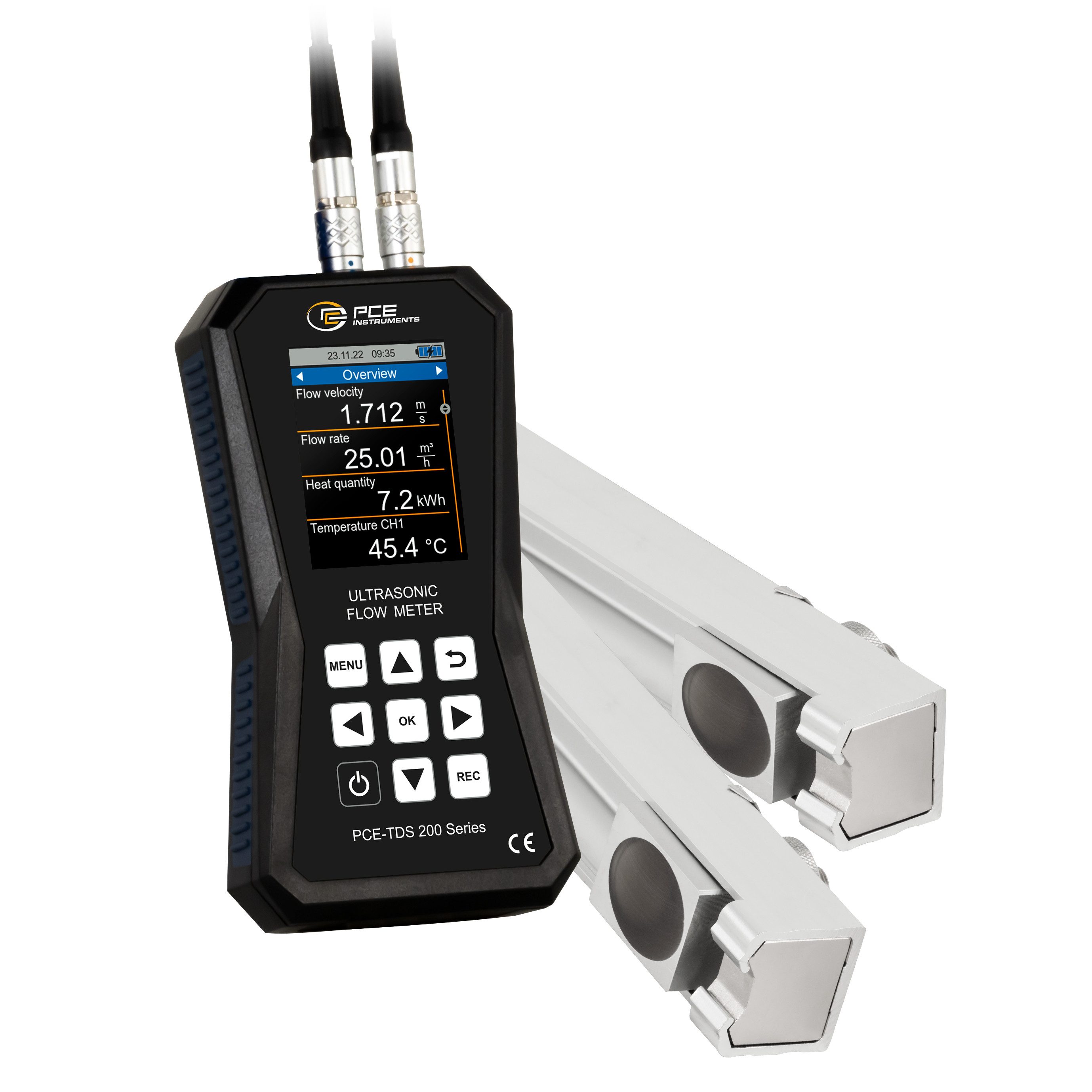 PCE Instruments Strommessgerät PCE Instruments Ultraschall-Durchflussmessgerät PCE-TDS 200 MR