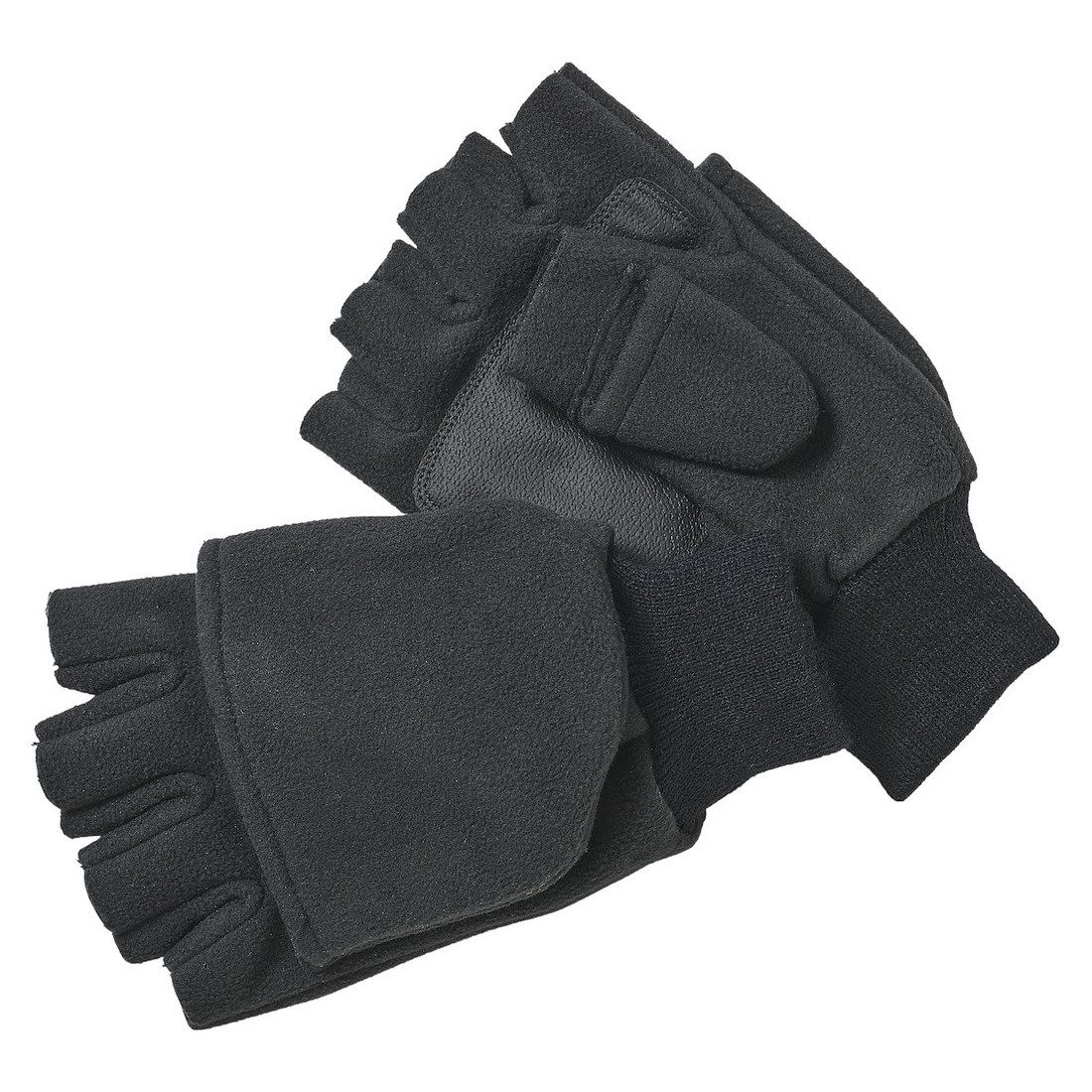 Kinetic Angelhandschuhe Wind Stop Fold Over Mitt Black