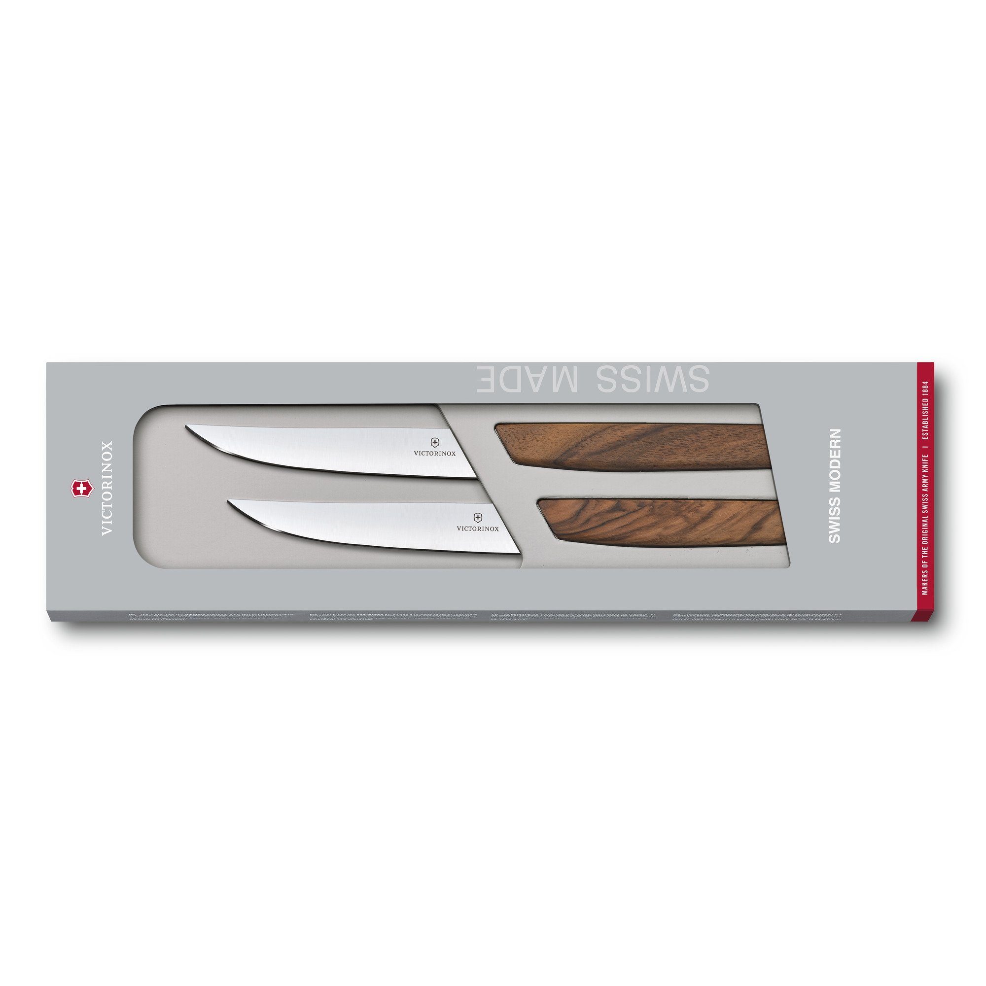 Victorinox Messer-Set Swiss Modern Steakmesser-Set, gerader Schliff