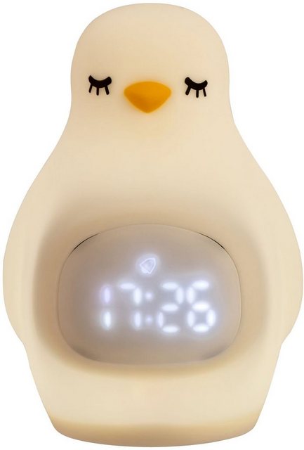Pauleen Nachttischlampe »Good Morning Penguin«, Nachtlicht, Wecker, Pinguin-Otto
