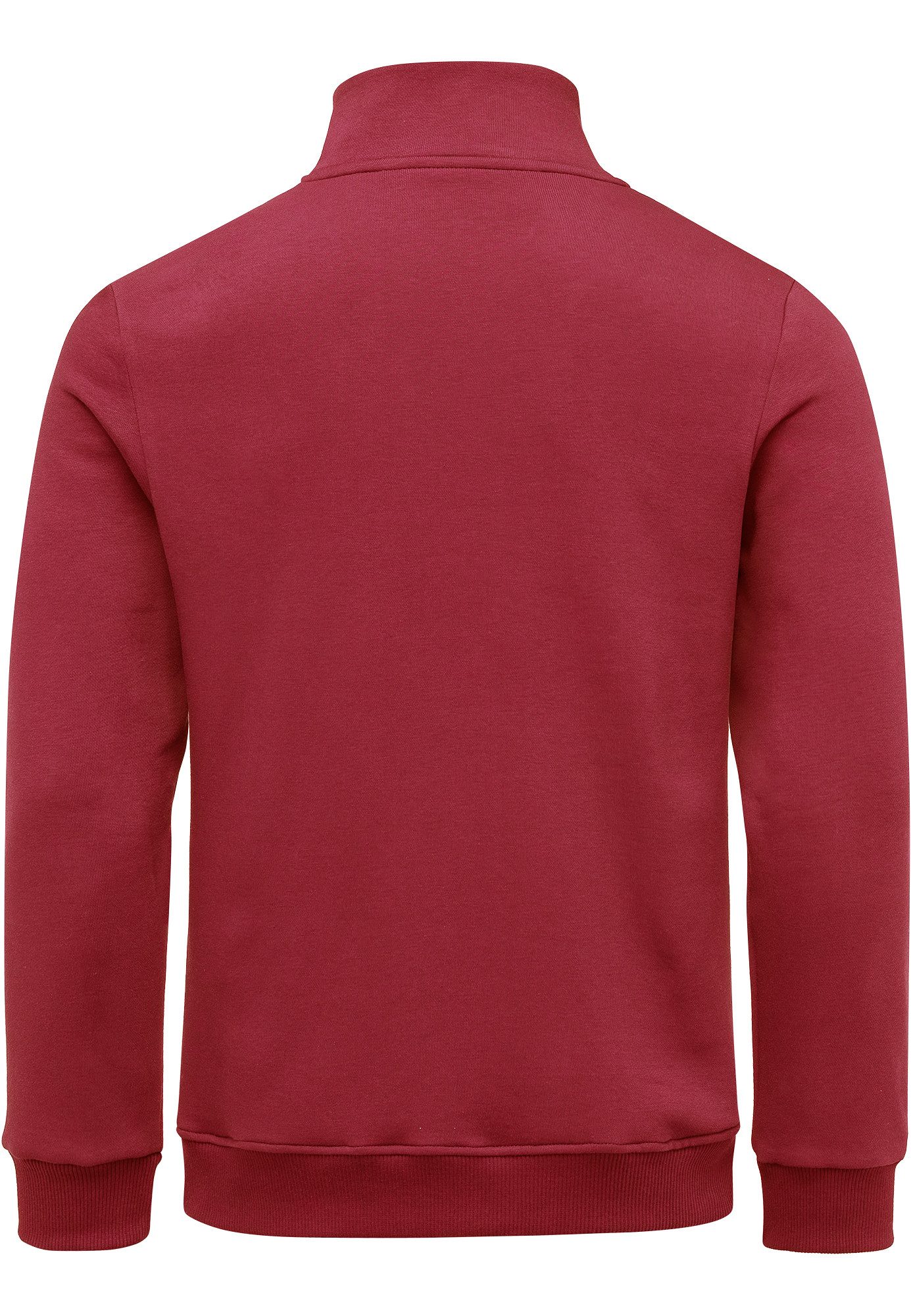 Amaci&Sons Sweatshirt LANDON Troyer Troyer Herren Pullover Zipper Sweatjacke Sweatshirt Sweatjacke