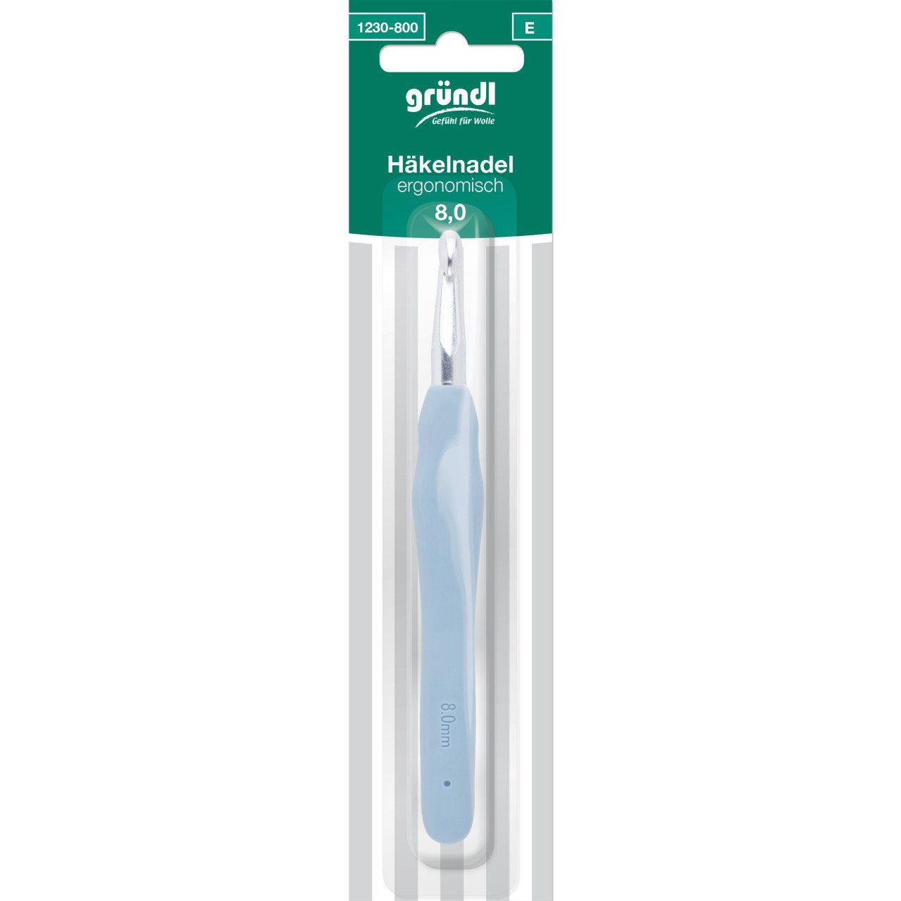 Gründl Häkelnadeln Gründl Ergonomische Häkelnadel 8 mm