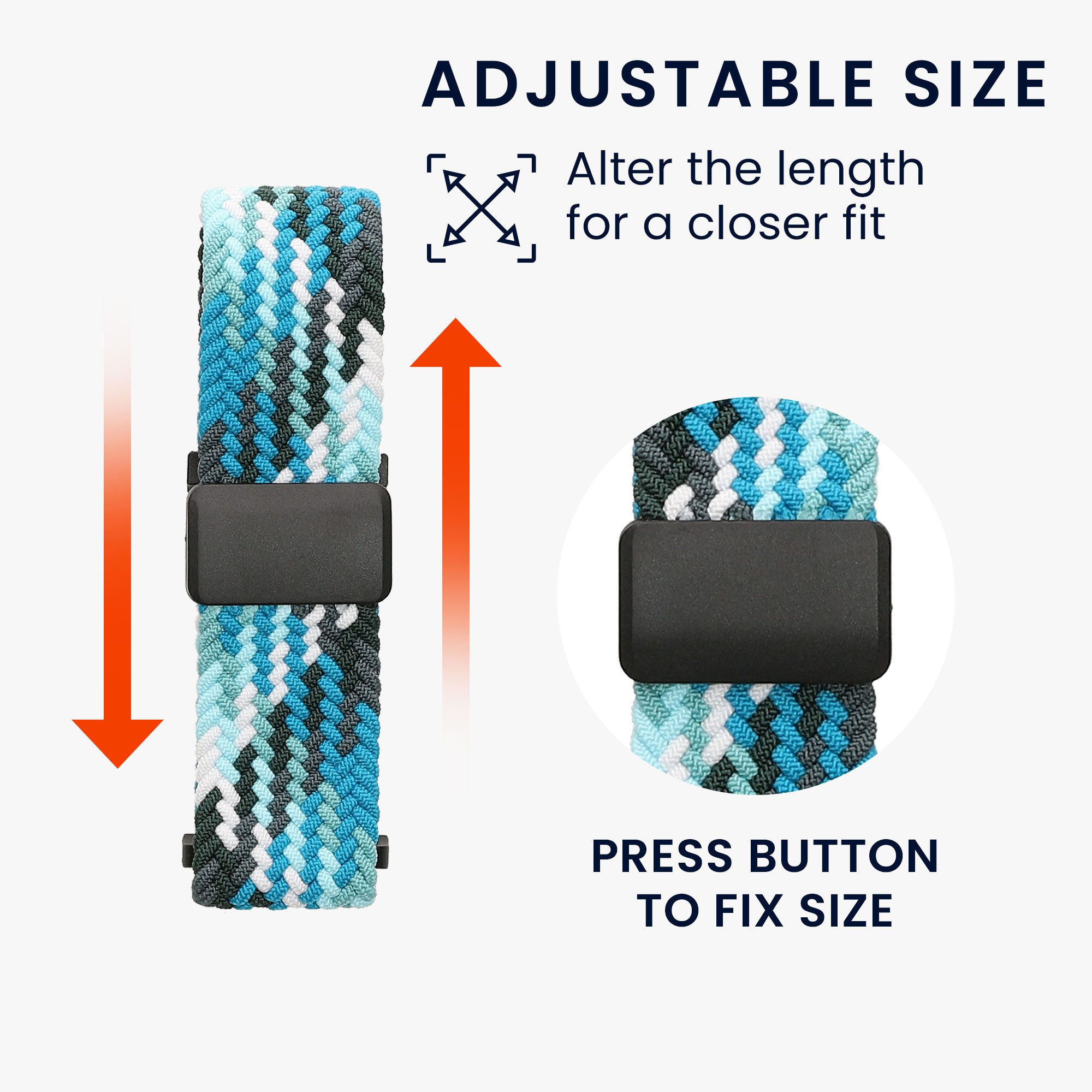 kwmobile Ersatzarmband für imoo Watch Phone Z1 / Z7 / Z6 Armband Smartwatch, 1-tlg., Nylonarmband mit Magnetverschluss - Hellblau