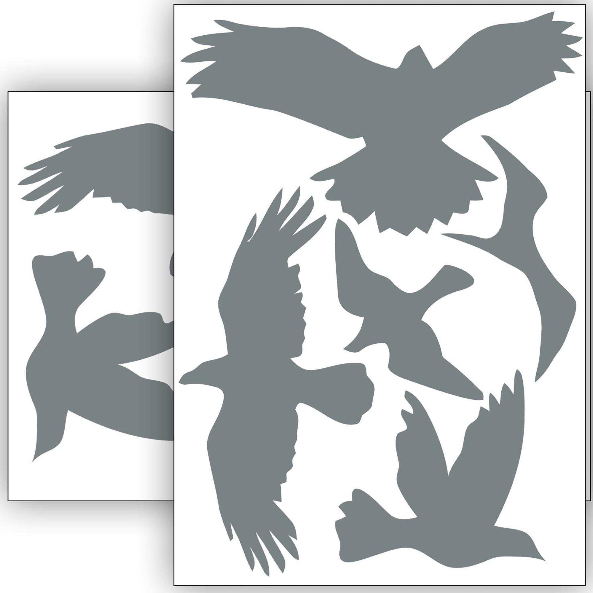 WANDKIND Aufkleber Vogelschutz und Fensterschutz - 10 Sticker - Schutz vor Vogelschlag, Selbstklebend