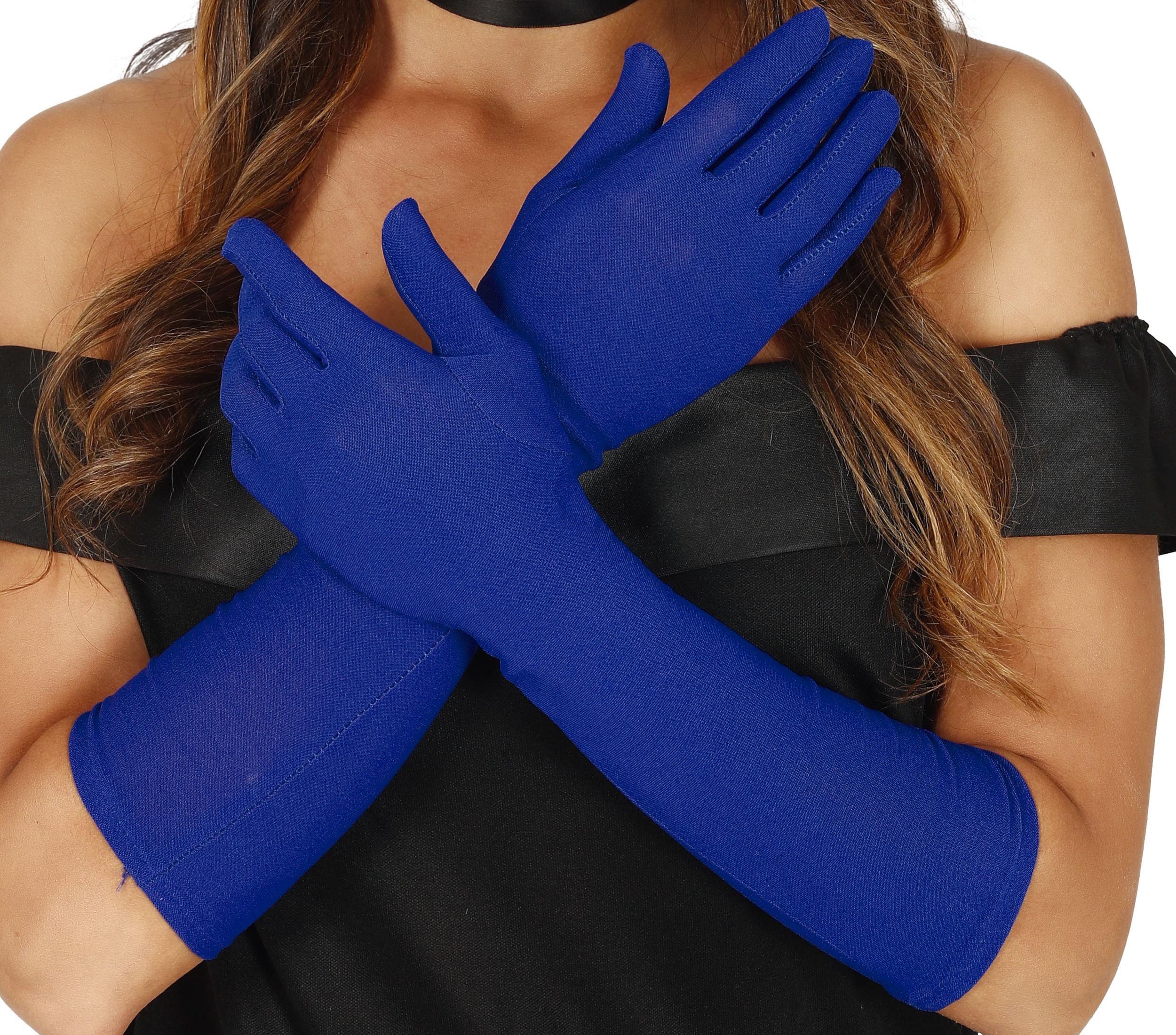 Fiestas Guirca Kostüm, Lange Gelbe Handschuhe, 42 cm, Ideal für Verkleidungen