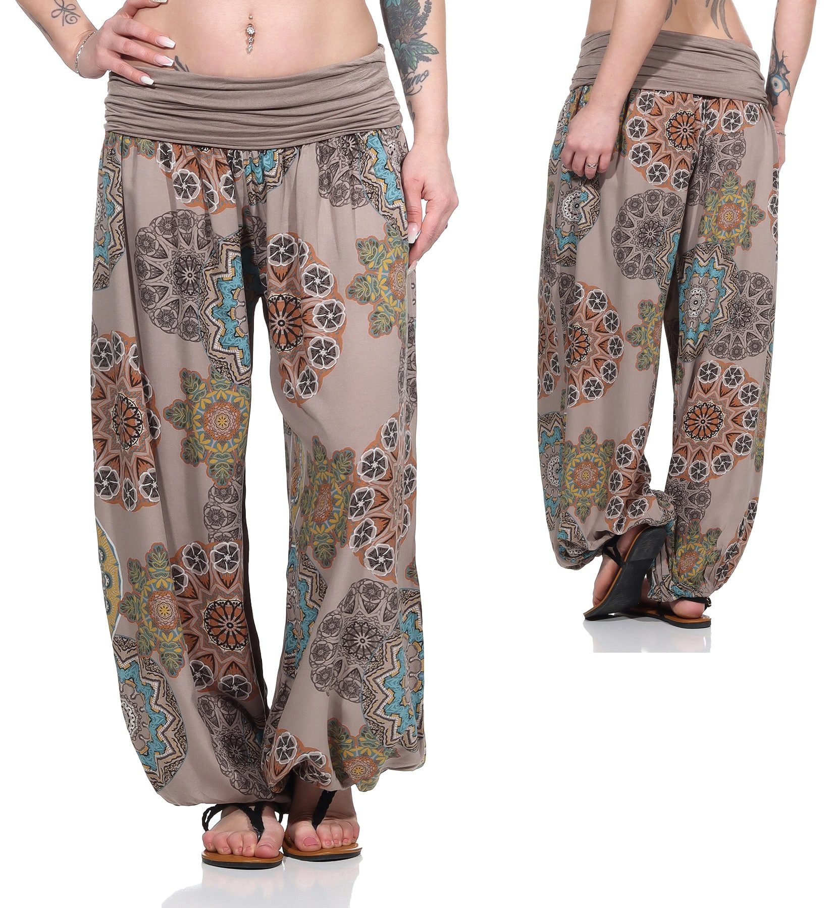 OriginalYou Haremshose Pumphose für Damen weite und luftige Sommerhose mit elastischem Bund, hautfreundlich, luftig und leicht