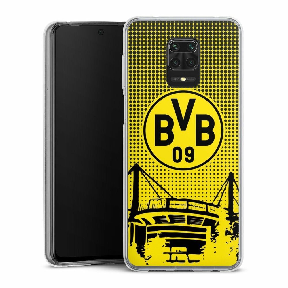 DeinDesign Handyhülle Stadion BVB Borussia Dortmund BVB Dots, Xiaomi Redmi Note 9s Silikon Hülle Bumper Case Handy Schutzhülle