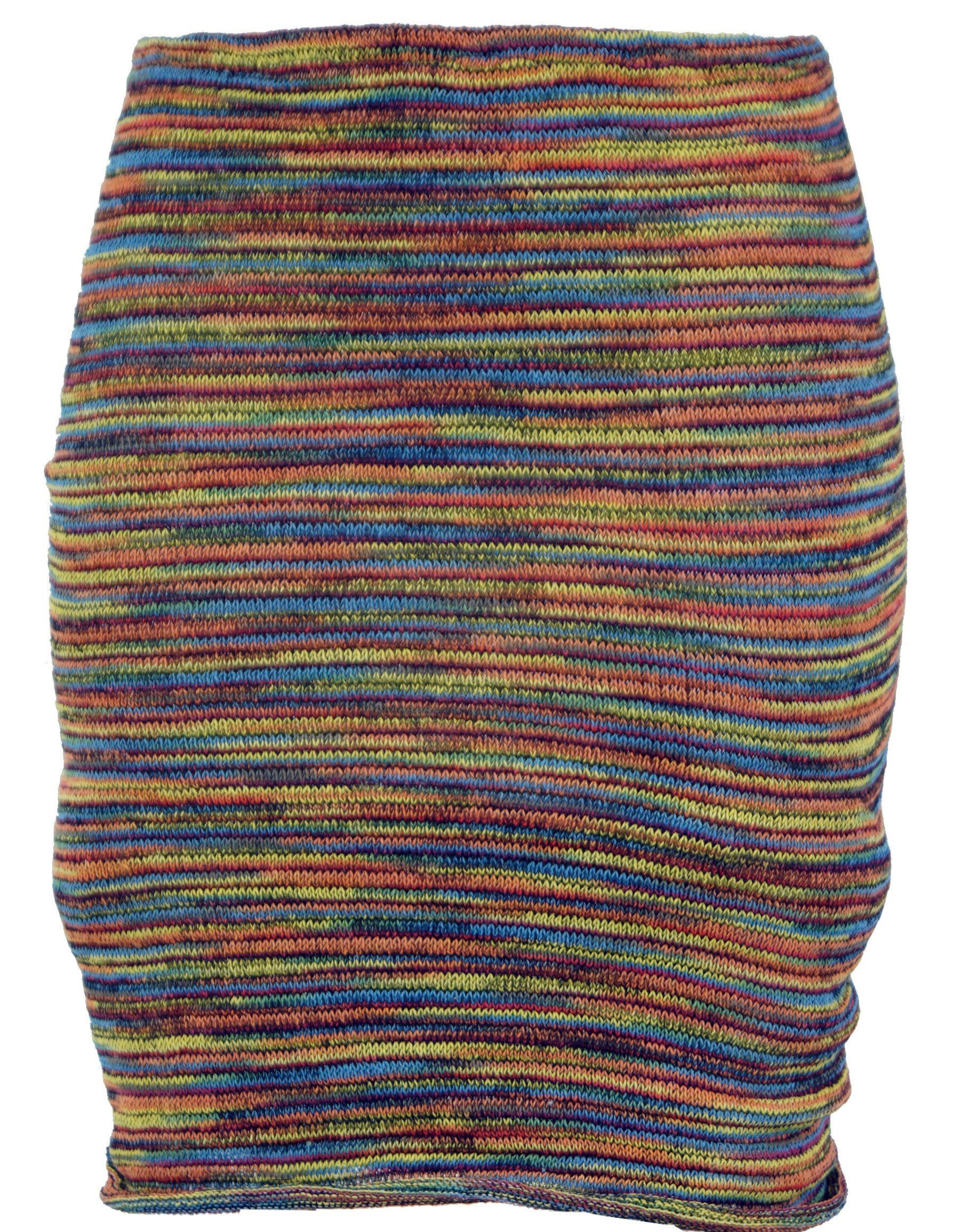 Guru-Shop Minirock Minirock, Boho Strickrock, Ethnorock - regenbogen altern günstig online kaufen