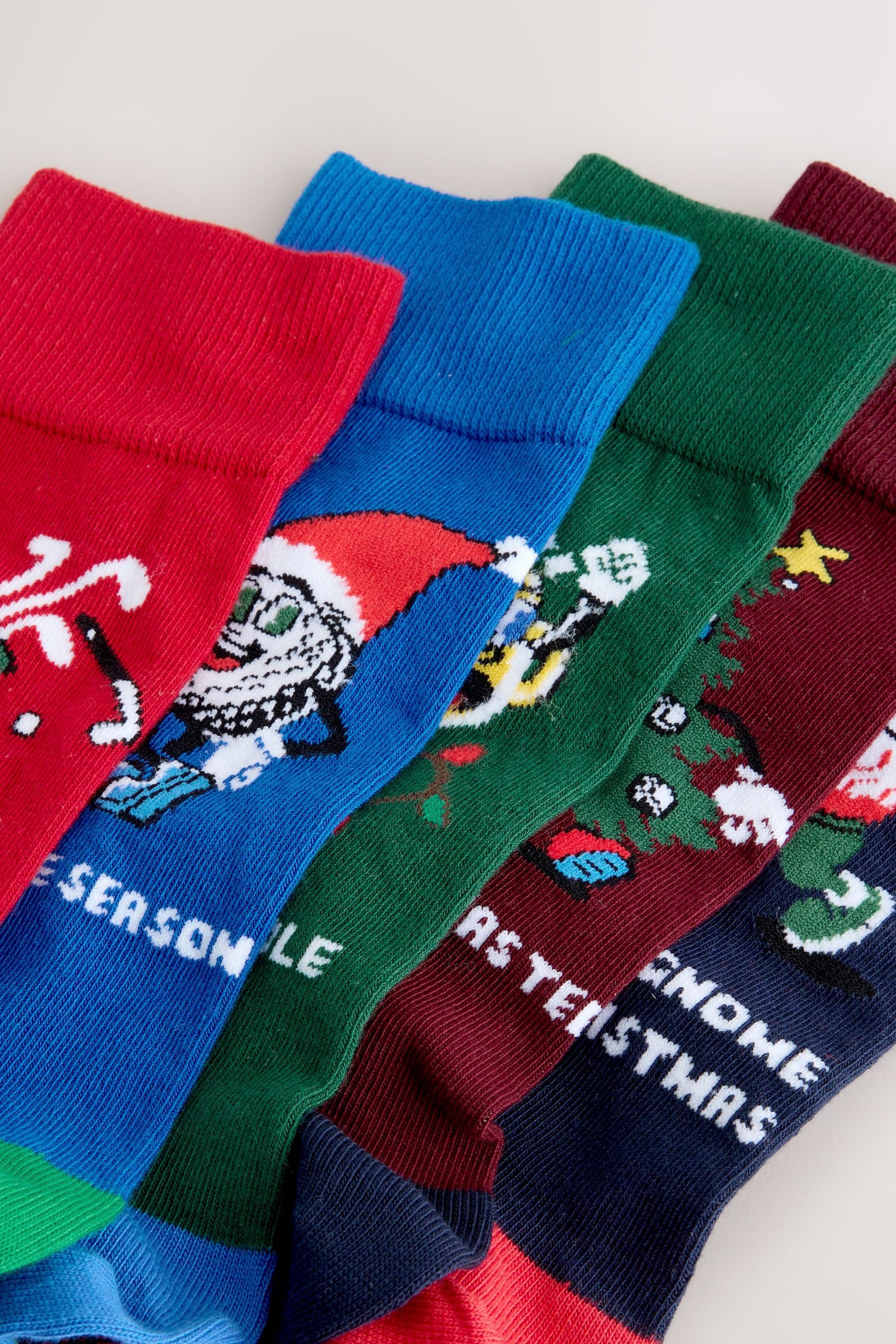 Next Basicsocken 5er-Pack Socken mit Weihnachtsmotiv (5-Paar) günstig online kaufen