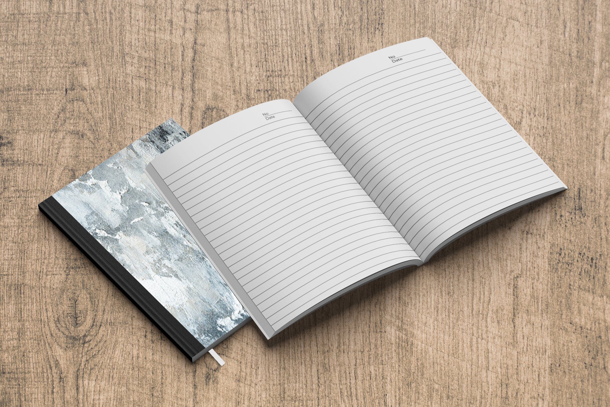 MuchoWow Notizbuch Farbe - Industrie A5, 98 Tagebuch, Journal, Seiten, Notizheft, Merkzettel, Haushaltsbuch - Design