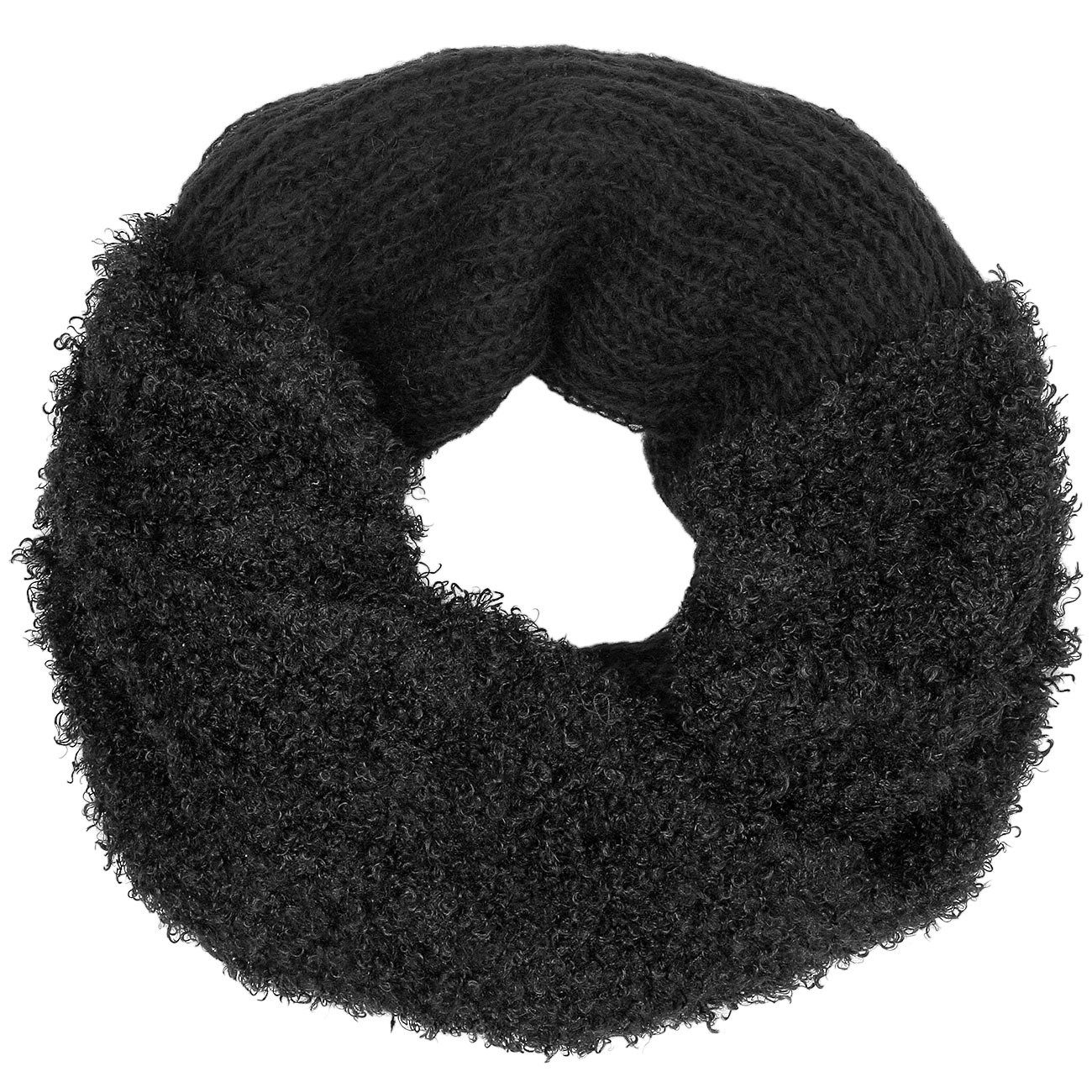 Loop SC231 Damen Schlauchschal mit elegantem Materialmix