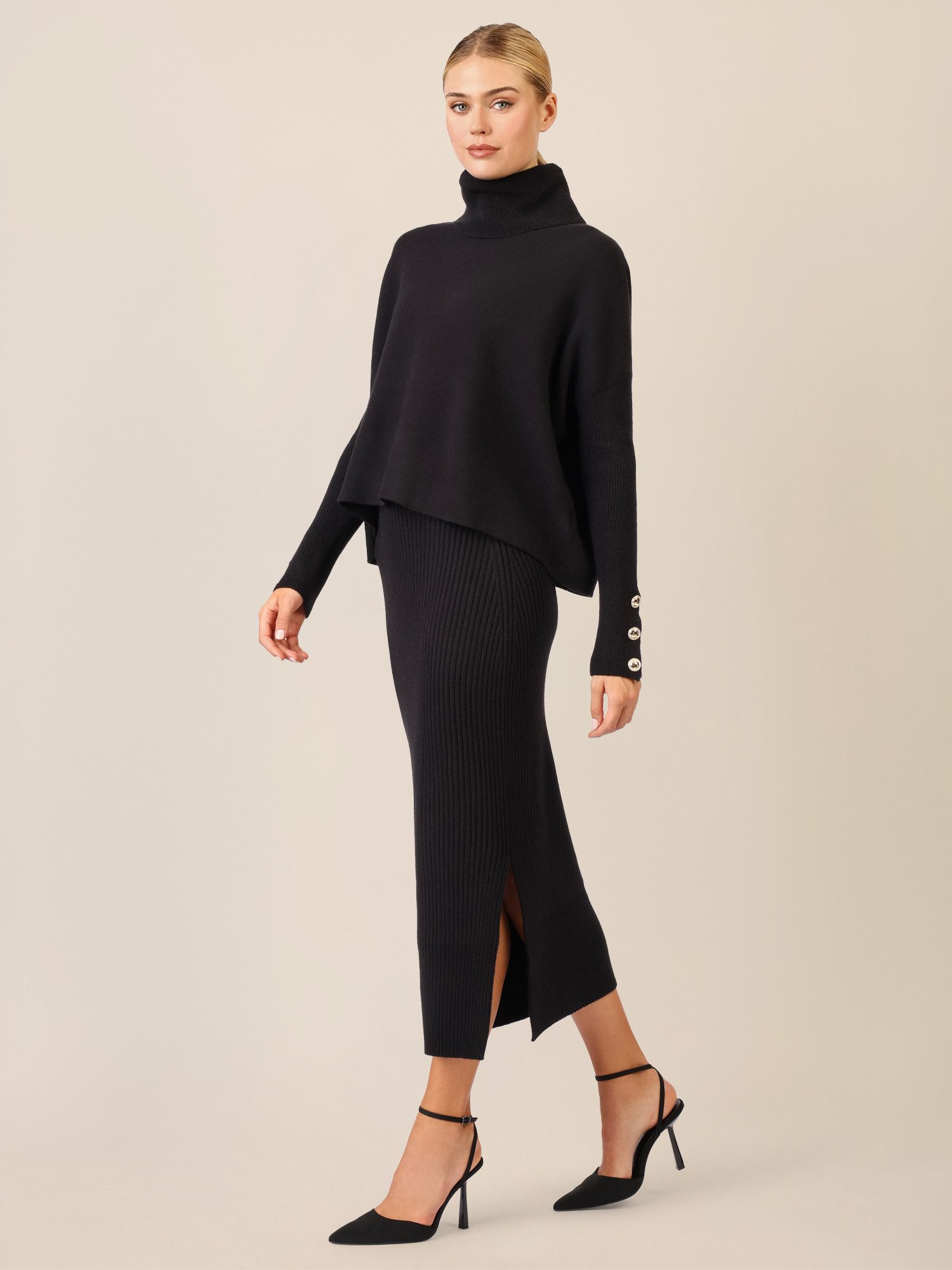 Apart Rollkragenpullover mit Rollkragen und Schmuckknöpfen günstig online kaufen