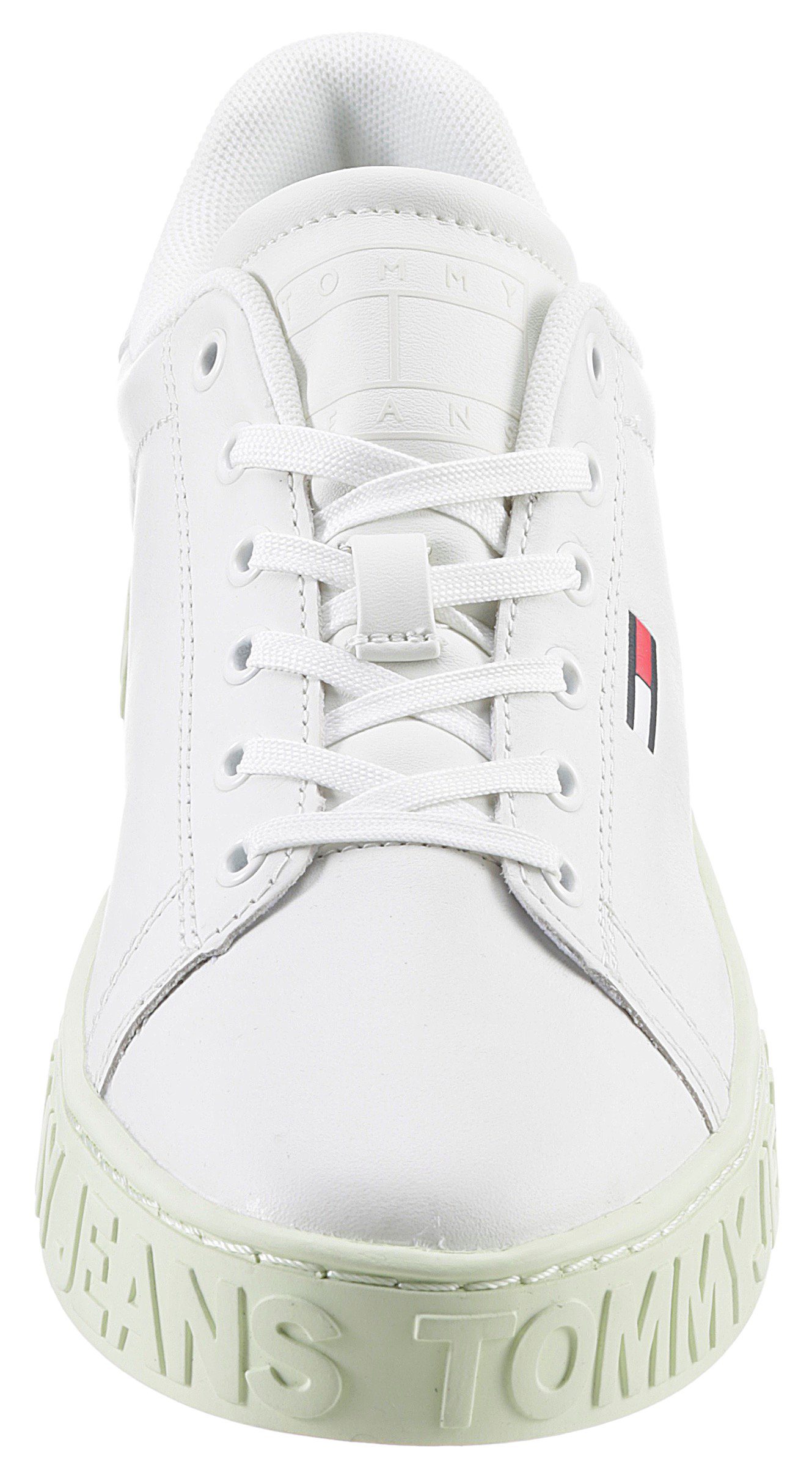 Tommy Jeans COOL TOMMY JEANS SNEAKER Schaftrand abgepolstertem mit creme SEASON Plateausneaker