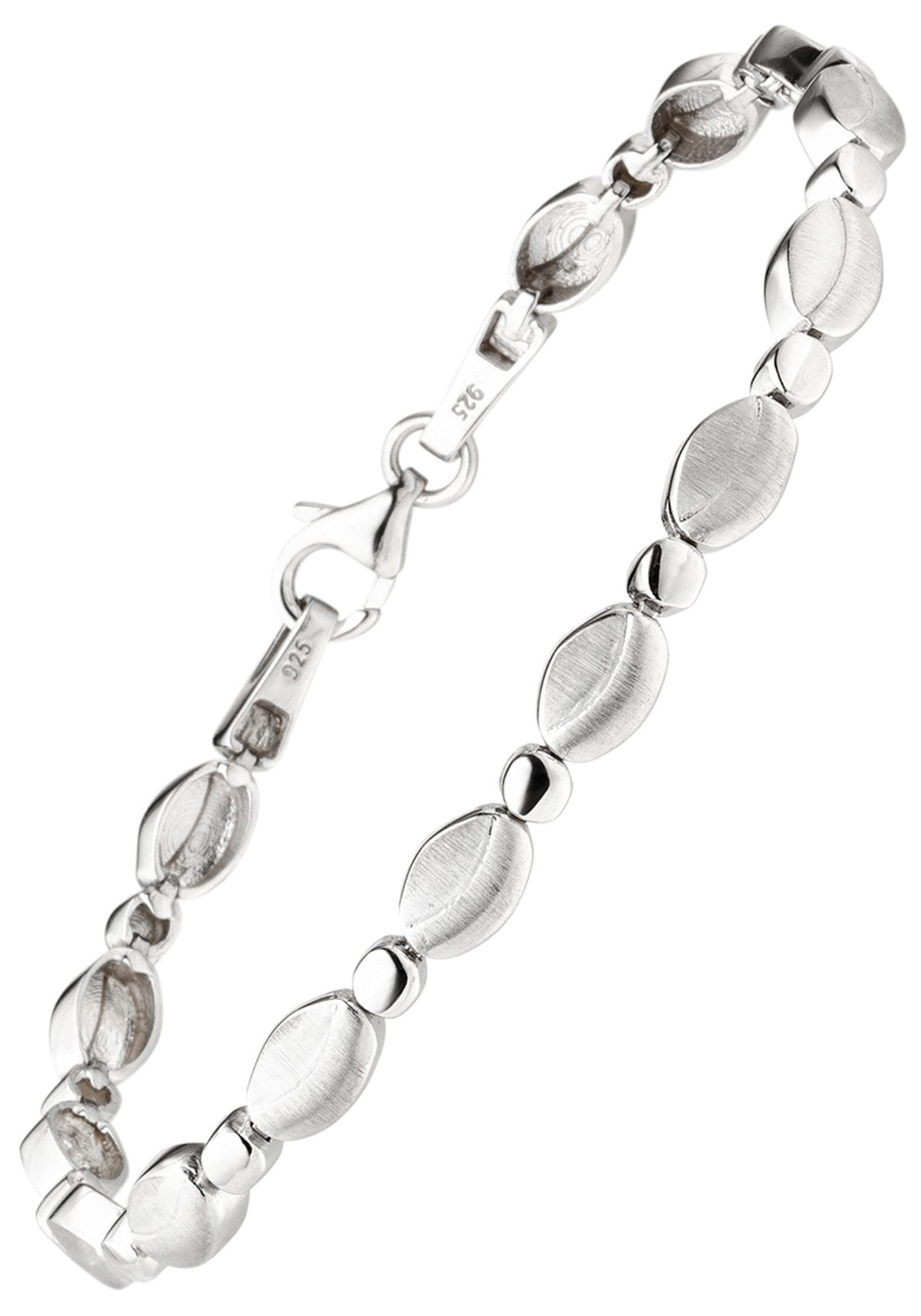 Armband Silberarmband teil matt