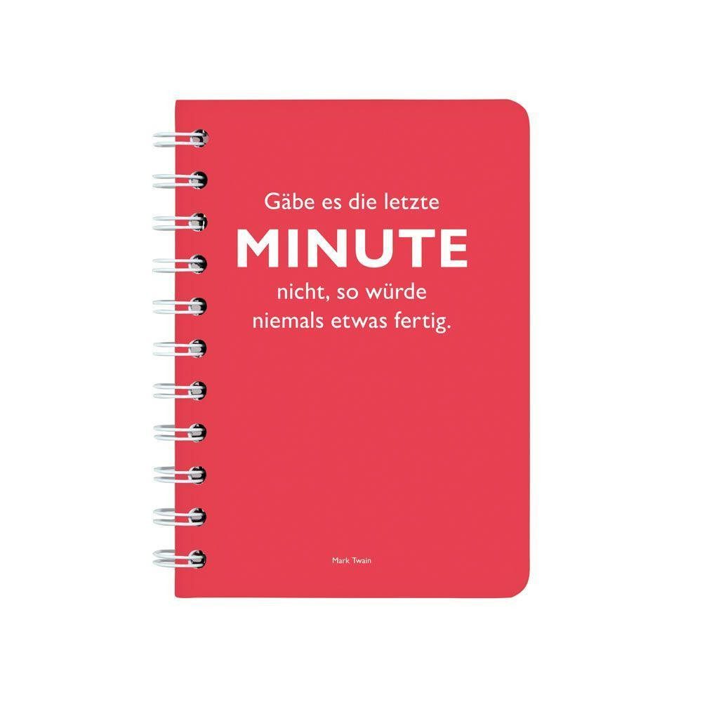 Notizbuch Ringbuch A6 Twain, Minute rot