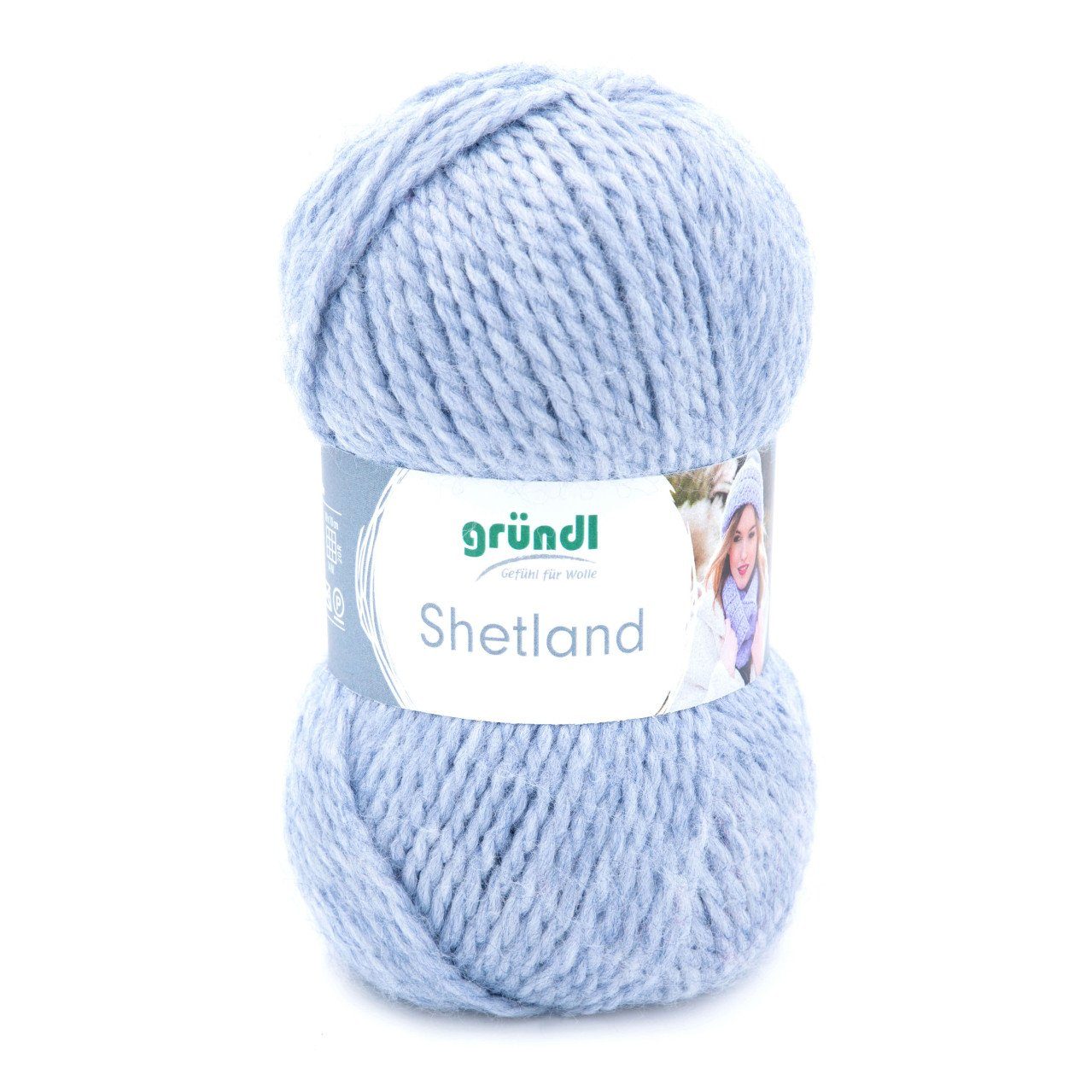 Gründl Gründl Wolle Shetland 100 g jeans melange Häkelwolle