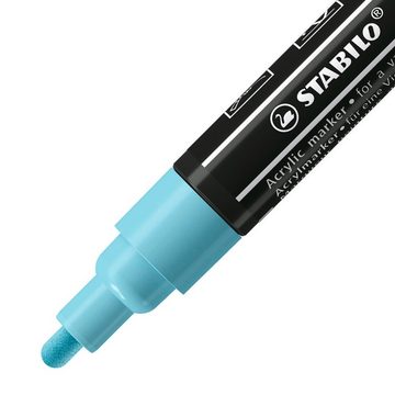 STABILO Lackmarker STABILO FREE Acrylic T300 Acrylmarker - 2-3 mm - 5er Pack - Candy