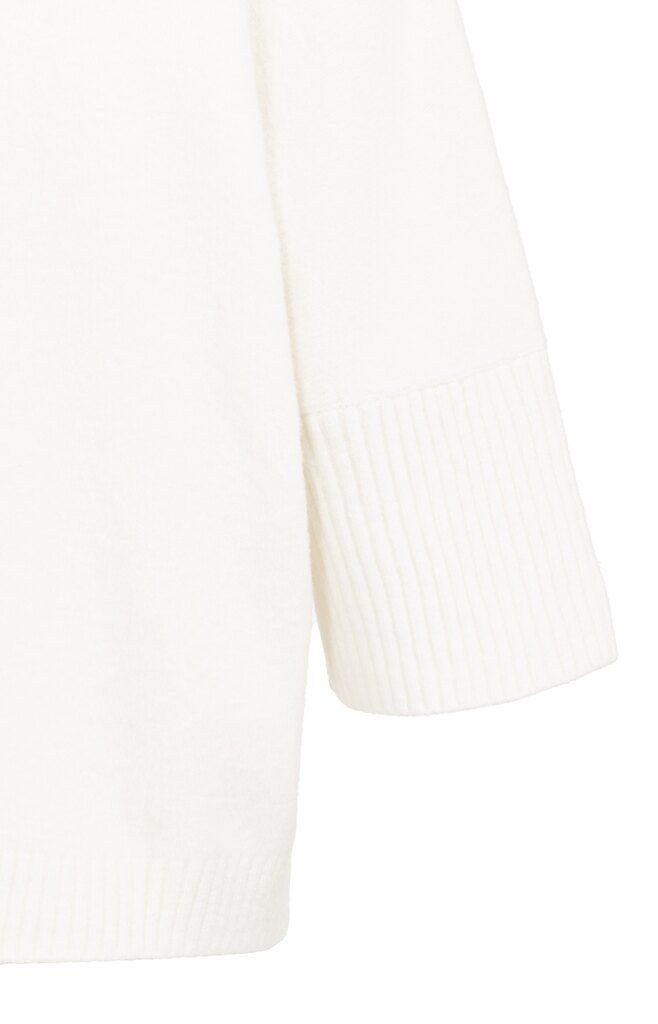 YAYA Stehkragenpullover Pullover mit gerippten Ärmeln