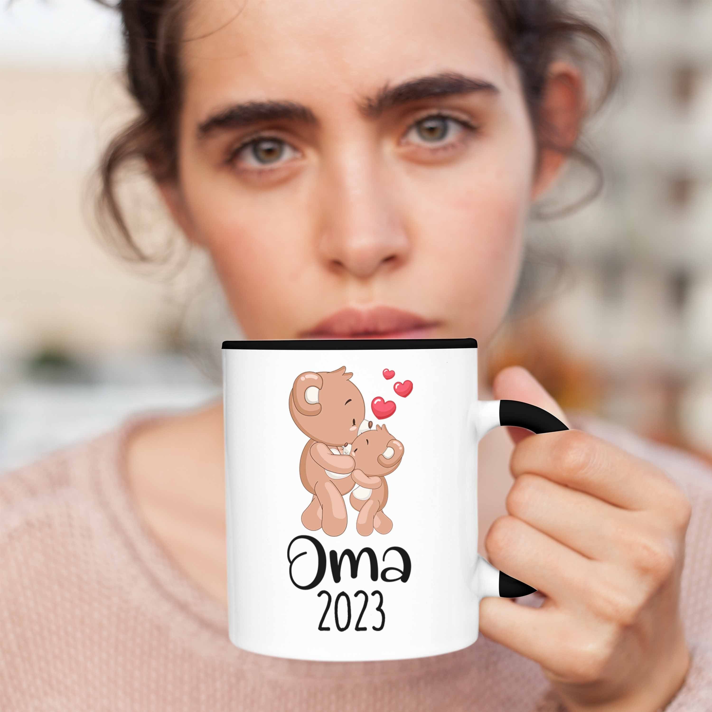 Schwarz 2023 Oma Trendation Tasse Schwangerschaft Du Trendation Geschenk - Tasse Wirst