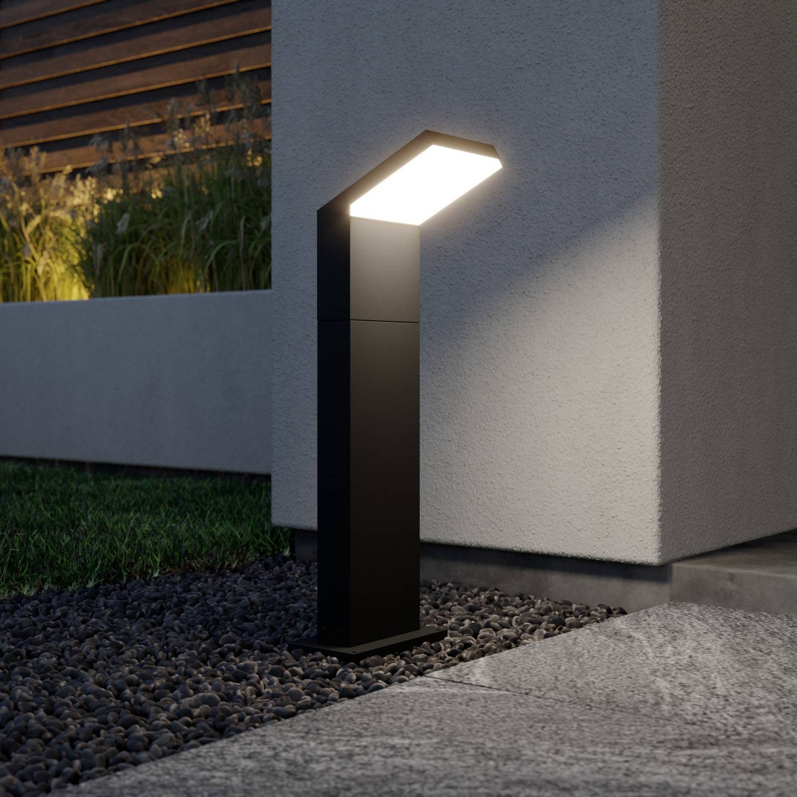 Arcchio Außen-Stehlampe Yolena, LED 16 W gesamt, warmweiß