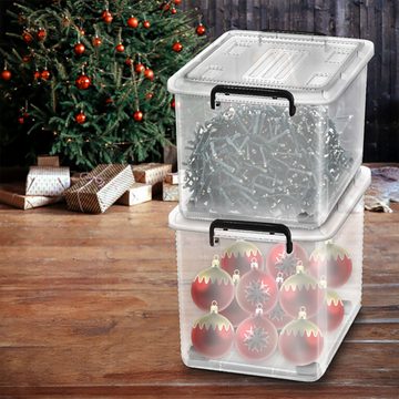 EBUY Aufbewahrungsbox Stapelbare Aufbewahrungsboxen für die Küche mit Deckel (4 St)