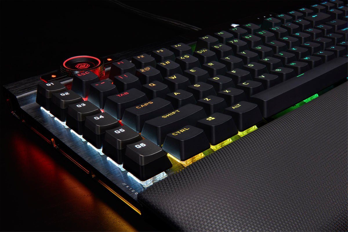Corsair Gaming-Tastatur K100 Corsair schwarz RGB