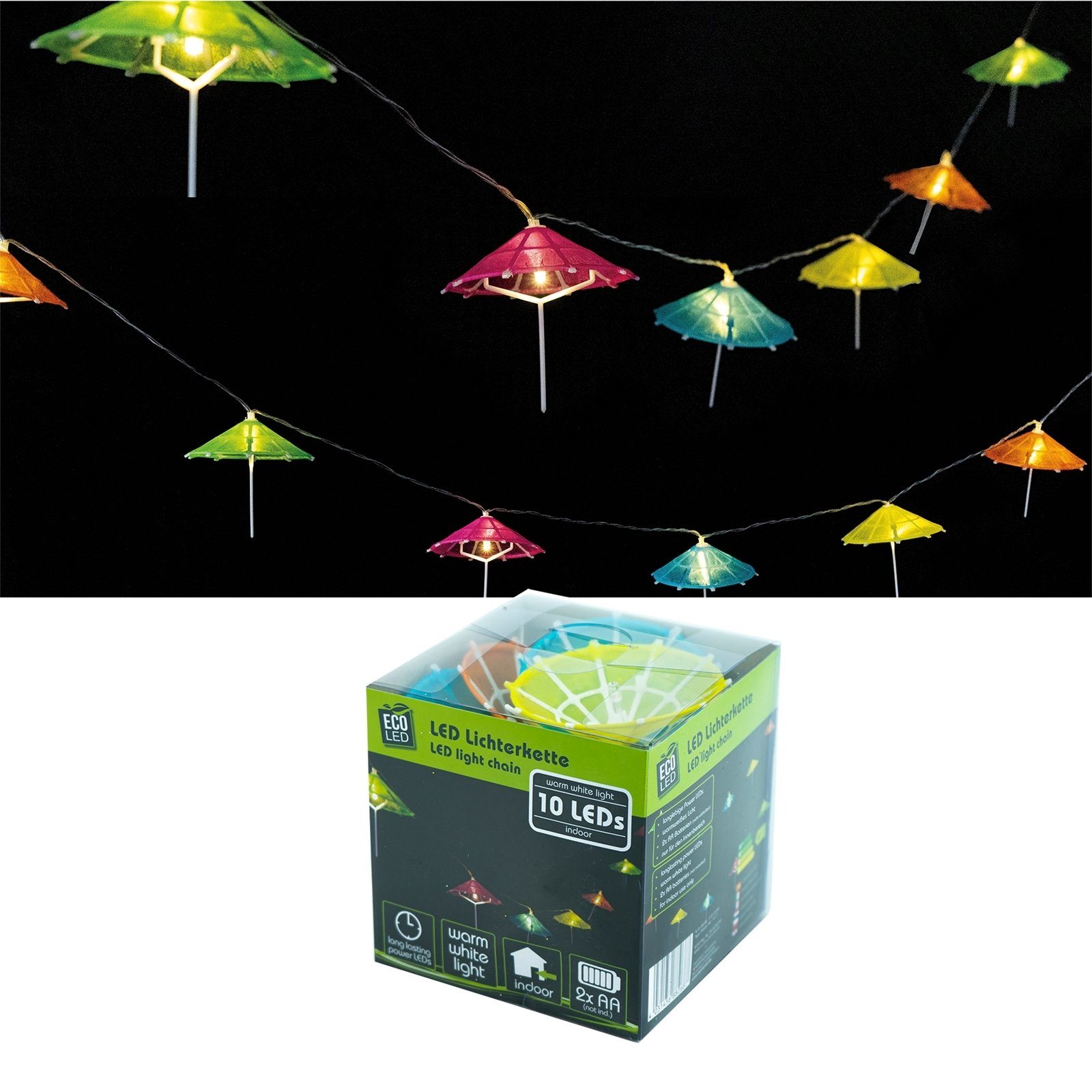 HTI-Living LED-Lichterkette »LED Lichterkette bunt Sonnenschirm« online  kaufen | OTTO