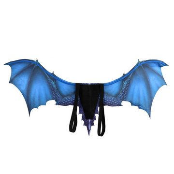 Lubgitsr Vampir-Kostüm Drachenflügel Halloween Cosplay Kostüm Maskerade für Party Karneval