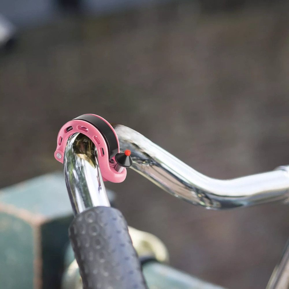 ROCKBROS Fahrradklingel Q - Klingel – Laut, Kompakt, Langlebig & PINK, 100 dB Sicherheit