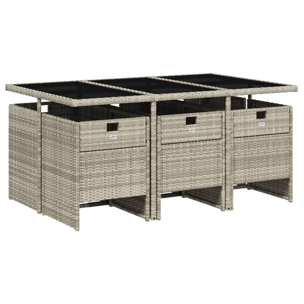 vidaXL Garten-Essgruppe 7-tlg. Garten-Essgruppe mit Kissen günstig online kaufen