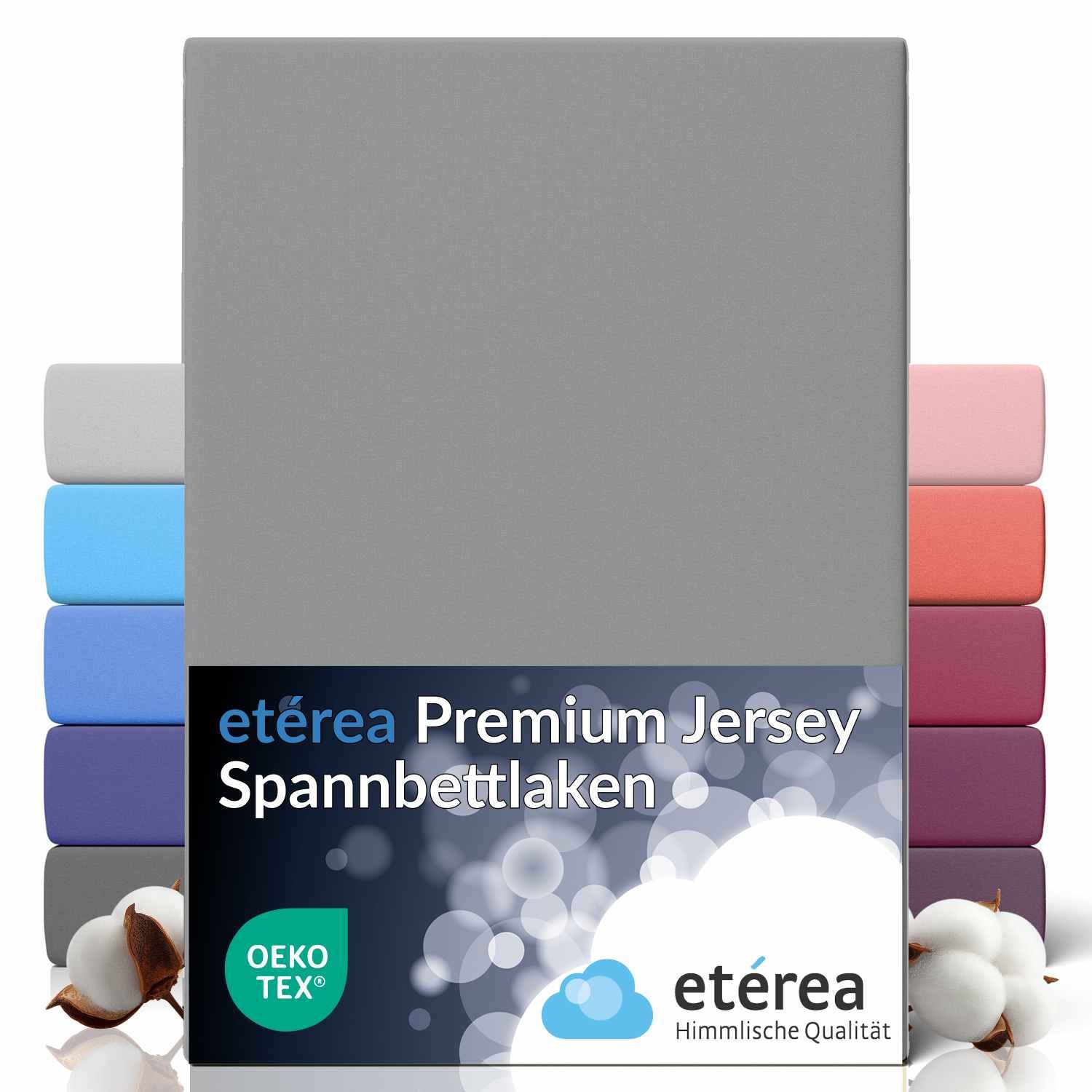 etérea Himmlische Qualität Spannbettlaken etérea Premium Jersey Spannbettla günstig online kaufen