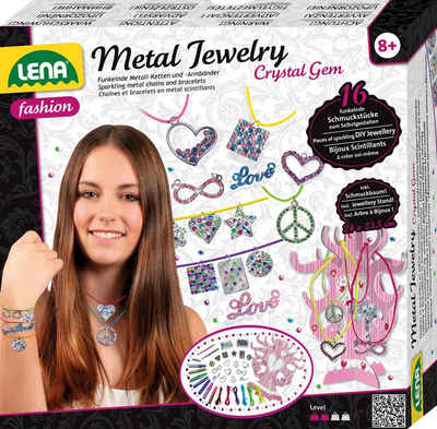 Lena® Kreativset »Metal Jewelry Crystal Gem«, Made in Europe