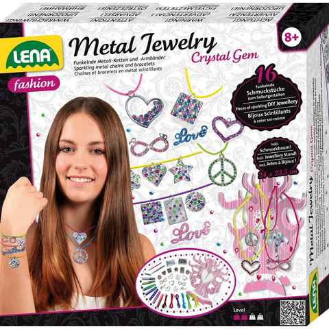 Lena® Kreativset Metal Jewelry Crystal Gem, Made in Europe