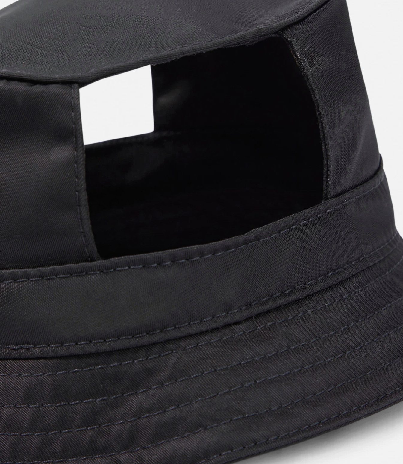 PRADA Hundekleid Hunde Kappe Bucket Fischerhut Hundehut mit Logo, Kordelzug mit Metallverschluss für sicheren Halt