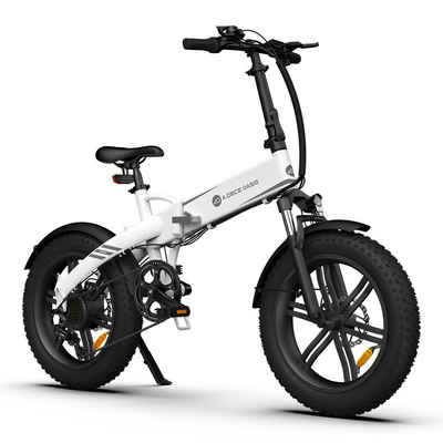 ADO E-Bike A20F Beast Fat Reifen, Pedelec klapprad, Fahrrad, 7 Gang, Kettenschaltung, 522,00 Wh Akku, ebike Damen, herren, StVZO,akku 36v 14,5Ah,E-Mountainbike