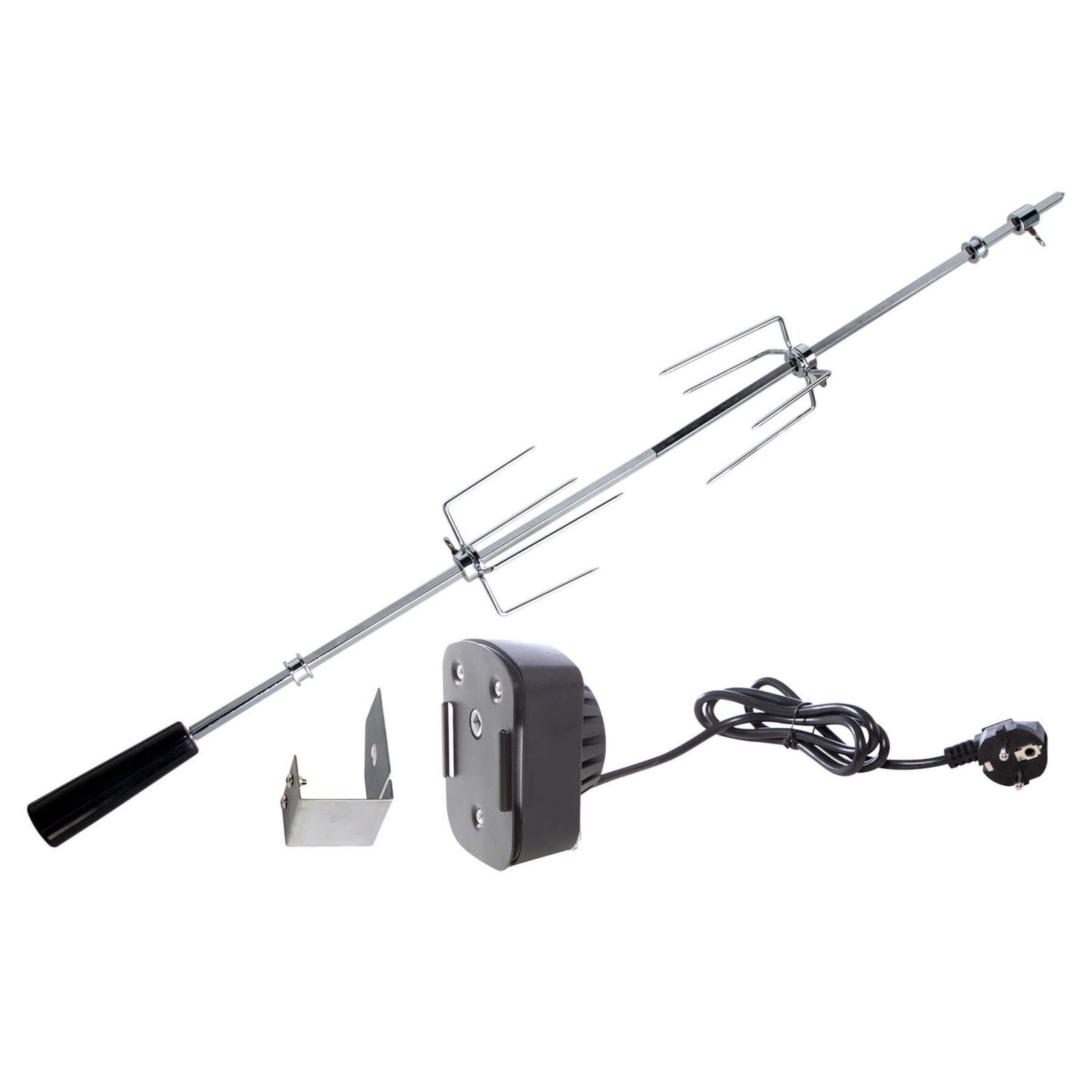 Gasgrill Allgrill Grillspieß-Set für Gasgrill Chef M 74 cm Drehspieß