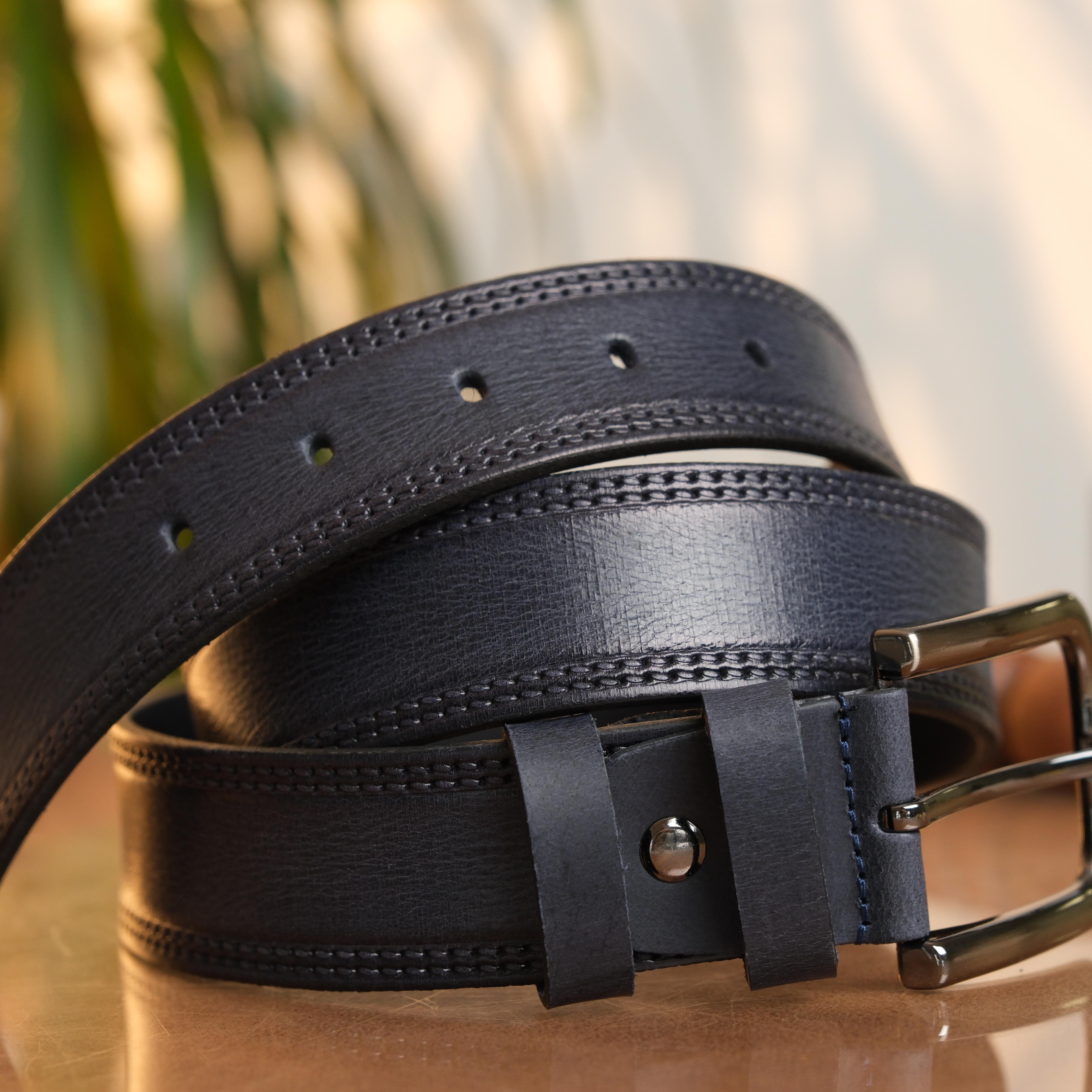 herémood Ledergürtel Gürtel Herren 4cm breit Ledergürtel Jeans Premium Geschenke für Männer (100 % Echtleder Gürtel handgefertigt, hochwertig verarbeitet, kürzb – Bild 5 von 5