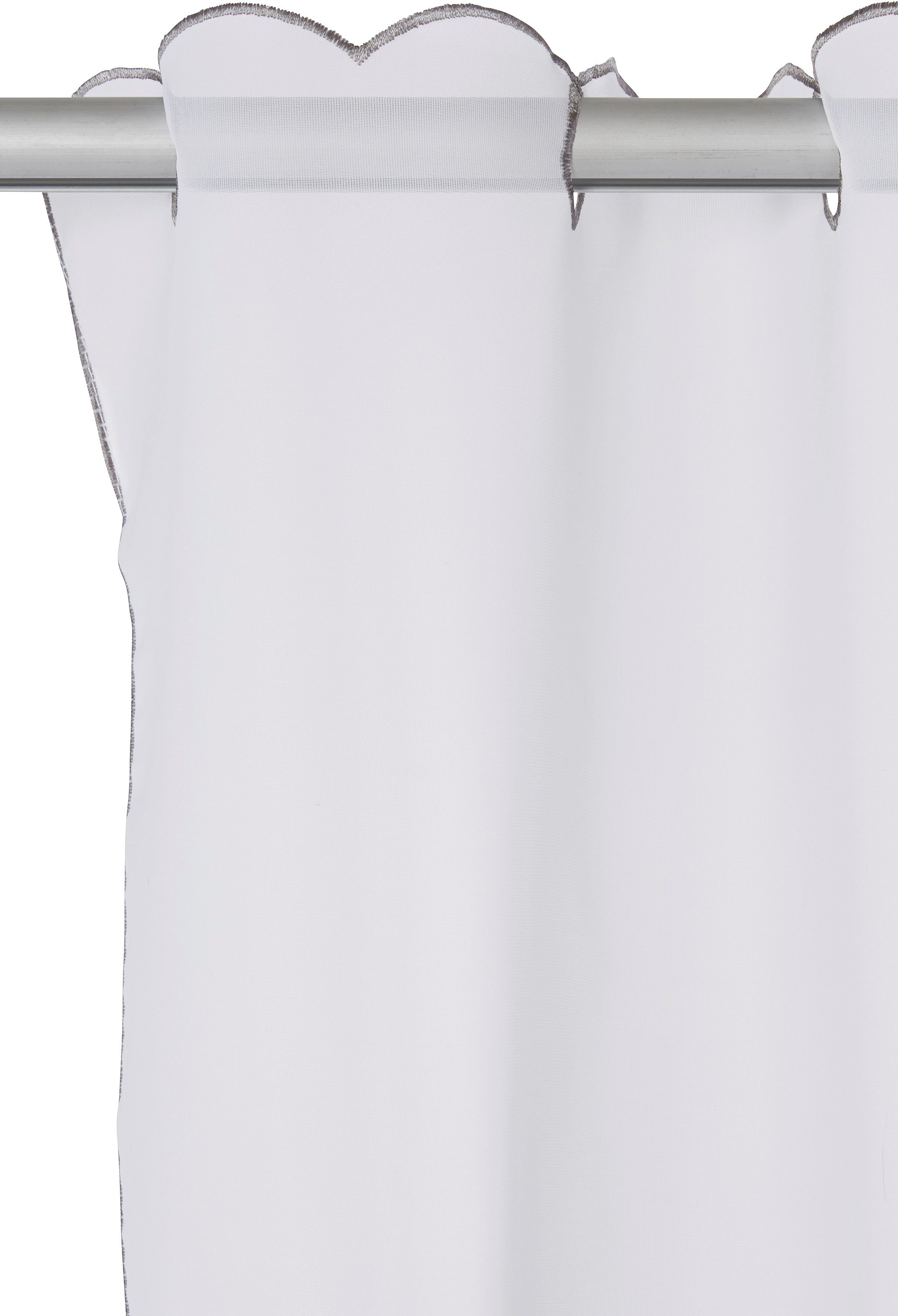 OTTO home Scheibengardine Betty (1 St), Stangendurchzug, transparent, Transparent, Polyester, Wellen, Stickerei – Bild 5 von 5