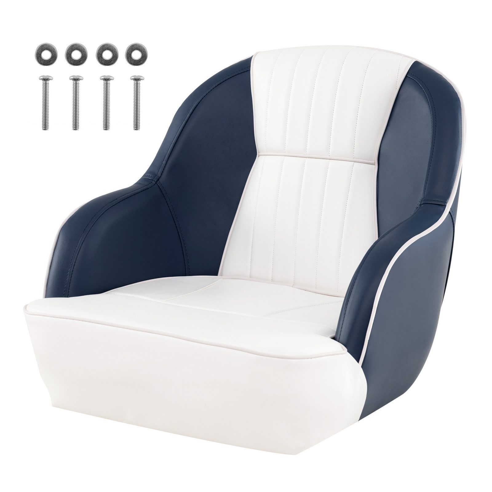 COSTWAY Segelboot, Bootssitz mit Polsterung, wasserbeständigem PVC-Leder