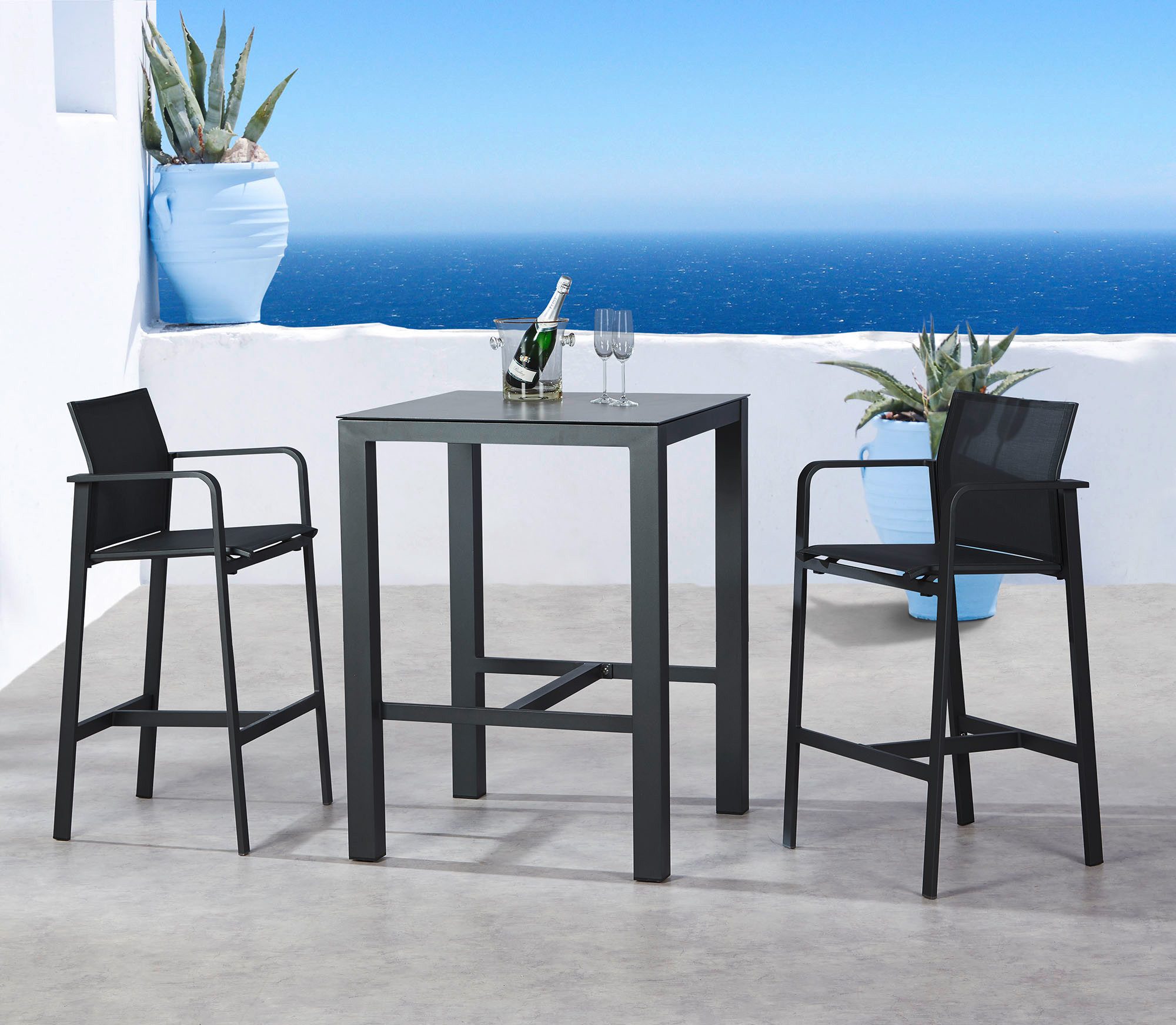 Best Gartenlounge-Hocker Rhodos, Outdoor